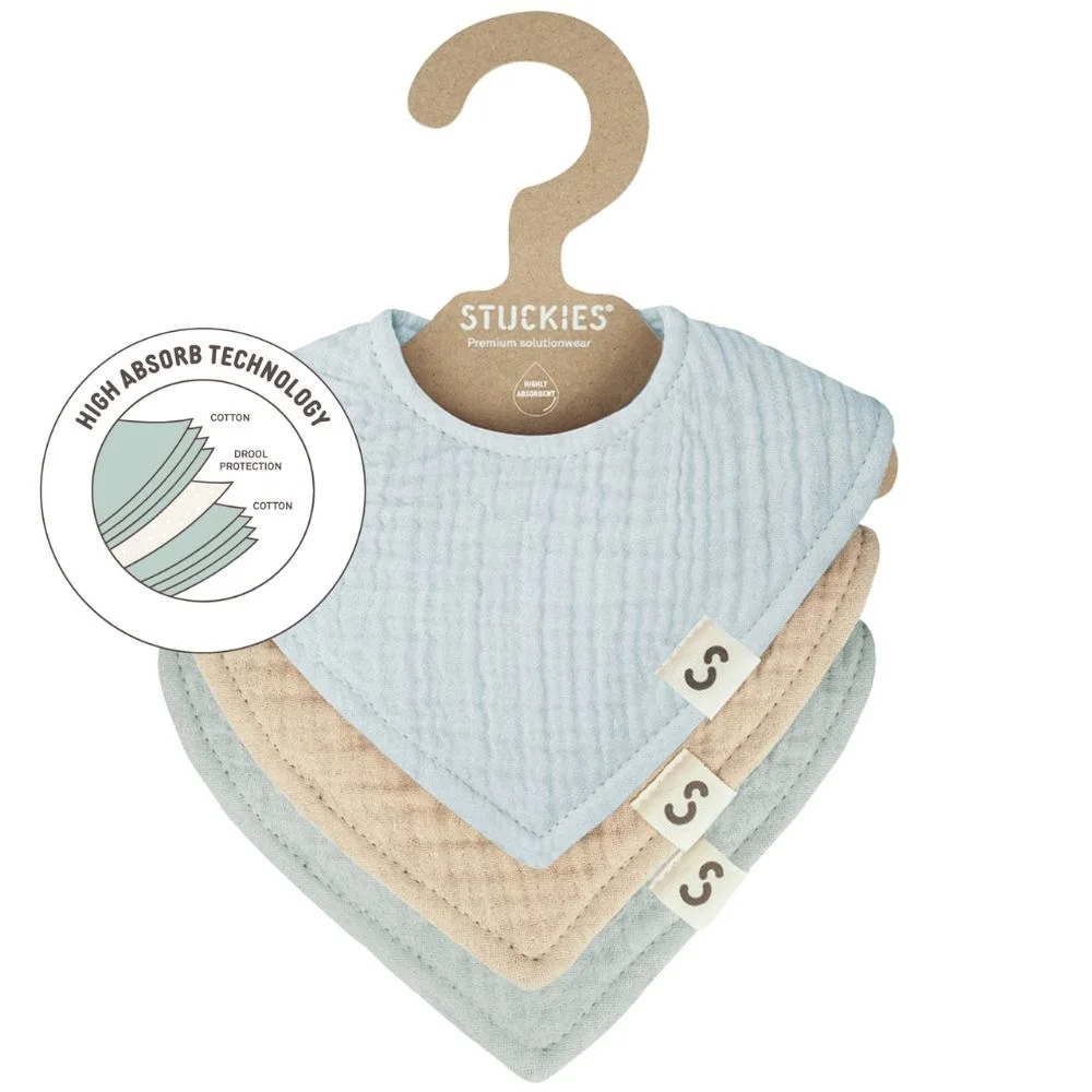STUCKIES Högabsorberande dregglisar 3-pack Cloud - Dregglisar