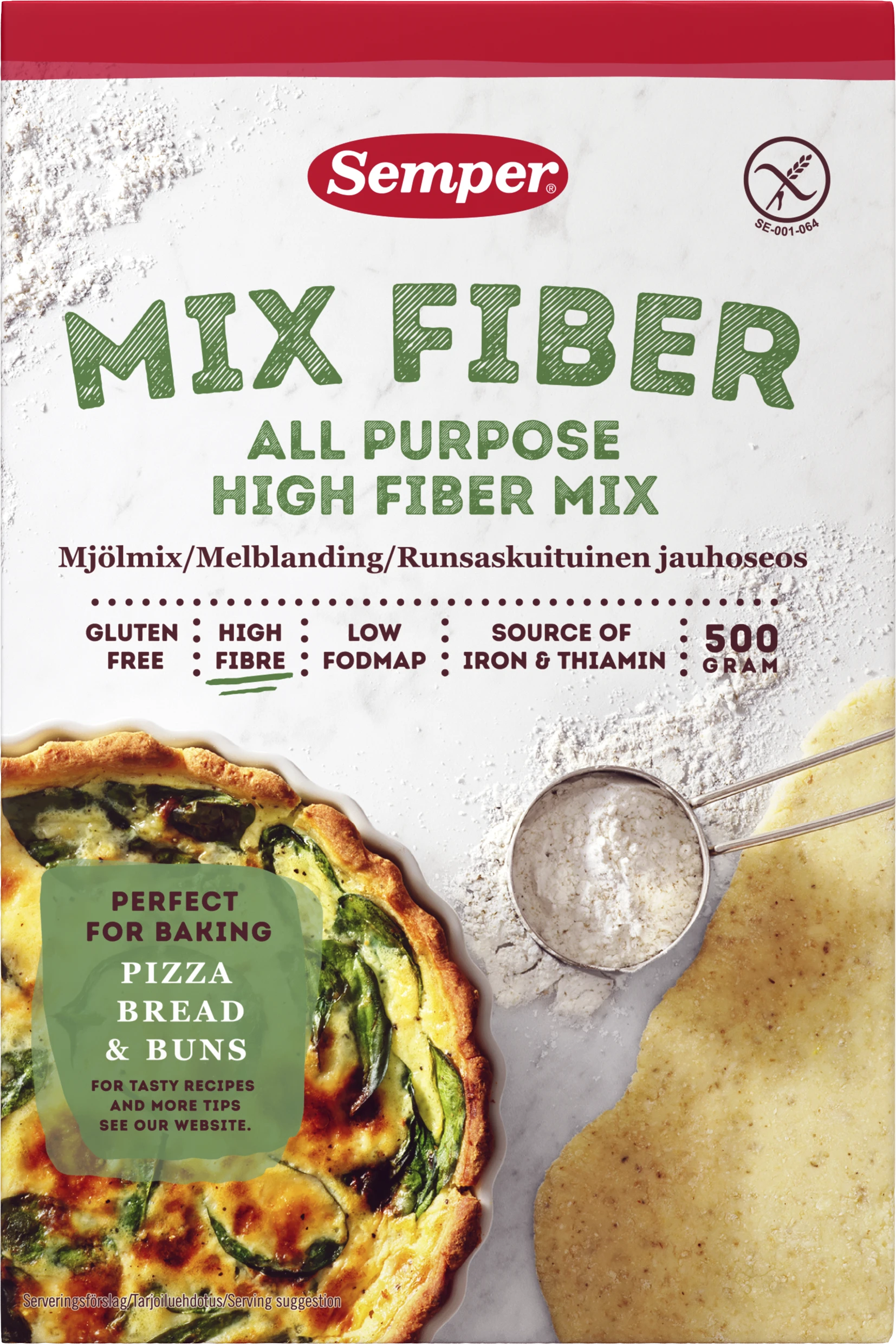 Semper Mix Fiber Glutenfri 500 g - Specialkost för barn