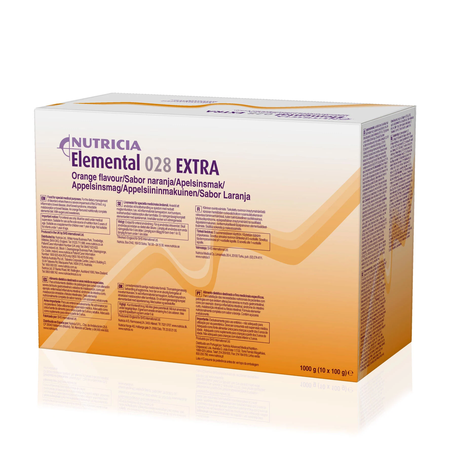 Elemental 028 Extra Apelsin 10x100 g - Näringsdrycker