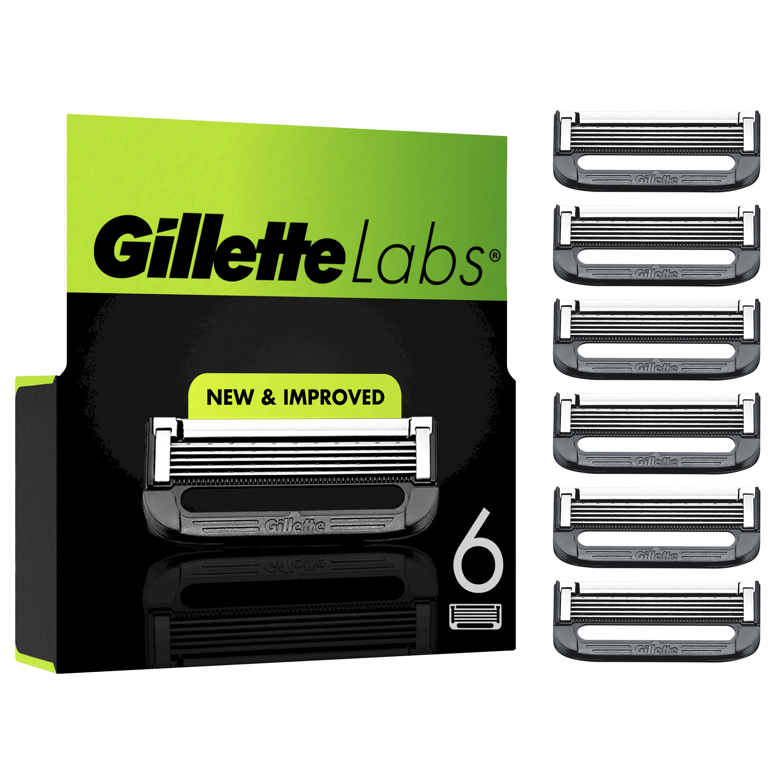 Gillette Labs Base Blade 6 st - Rakblad
