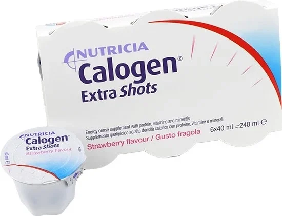 Calogen Extra Shots Jordgubb 6x40 ml - Näringsdrycker