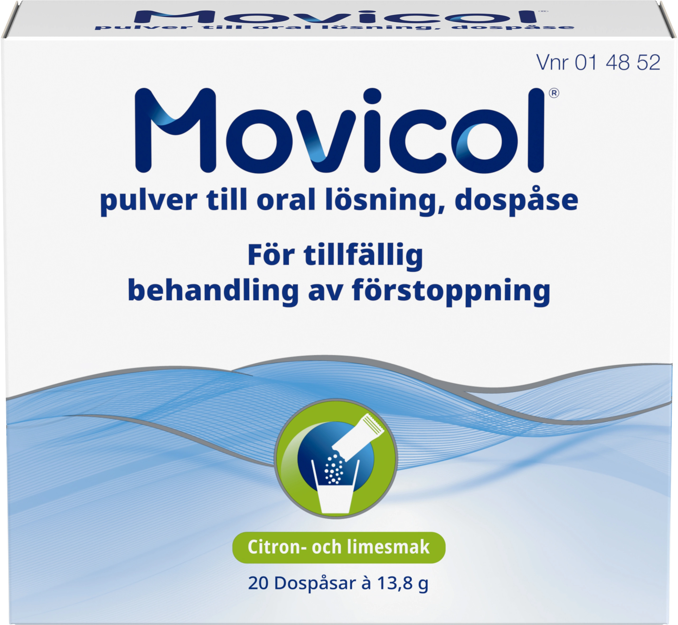 Movicol Pulver till oral lösning i dospåse 20 st - Förstoppning & hård mage