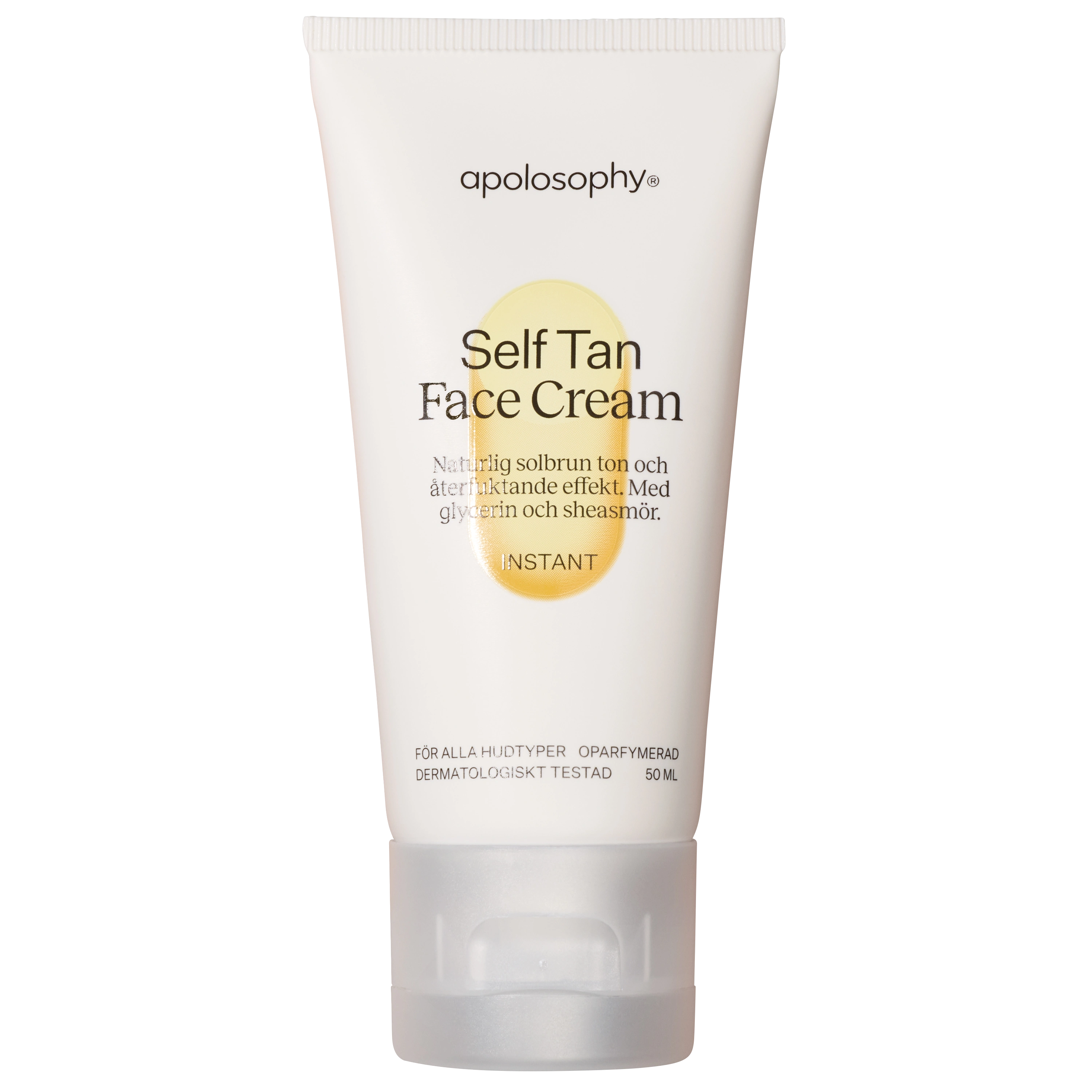 Apolosophy Self Tan Face Cream Oparfymerad 50 ml - Brun utan sol ansikte
