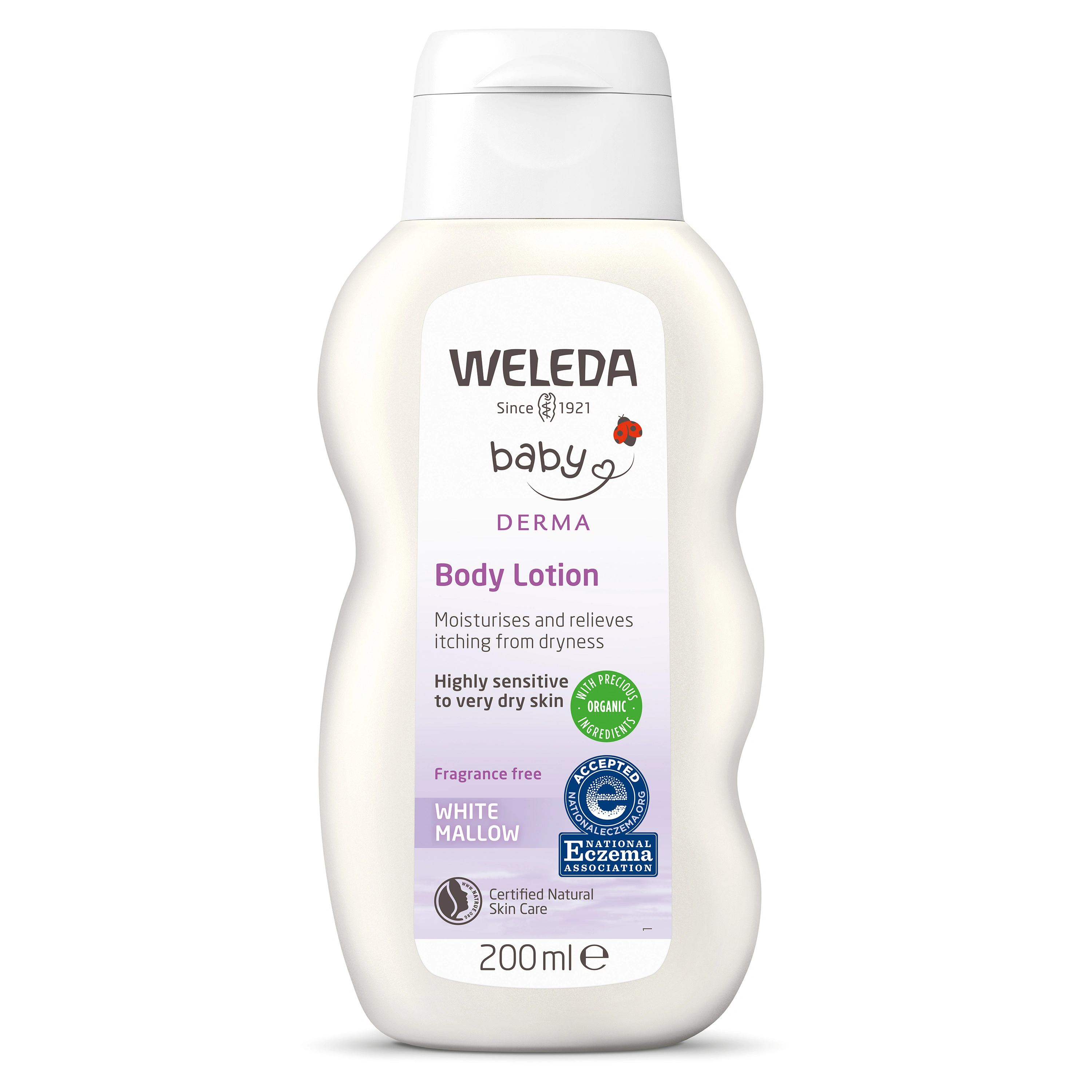 Weleda White Mallow Body Lotion 200 ml - Hudkräm för barn