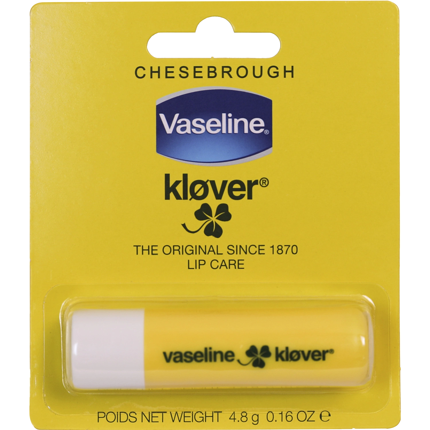 Klöver Vaseline Lip Care 4, 8 g - Läppbalsam