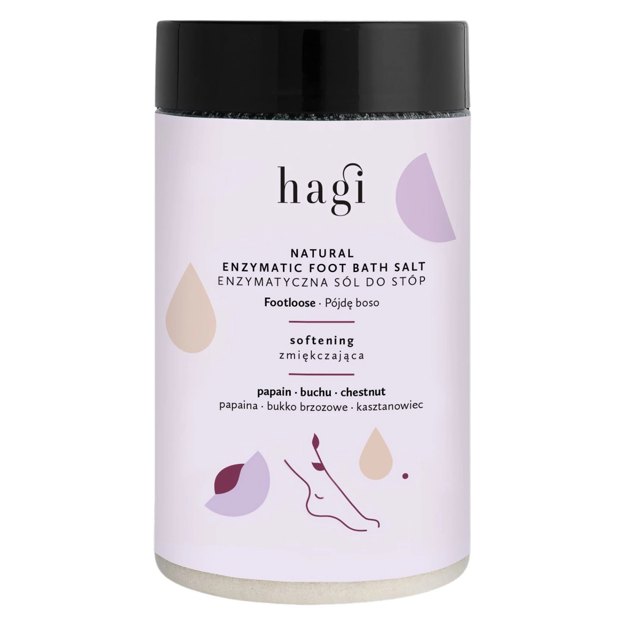 Hagi Natural Enzymatic Foot Bath Salt 480 g - Fotbad