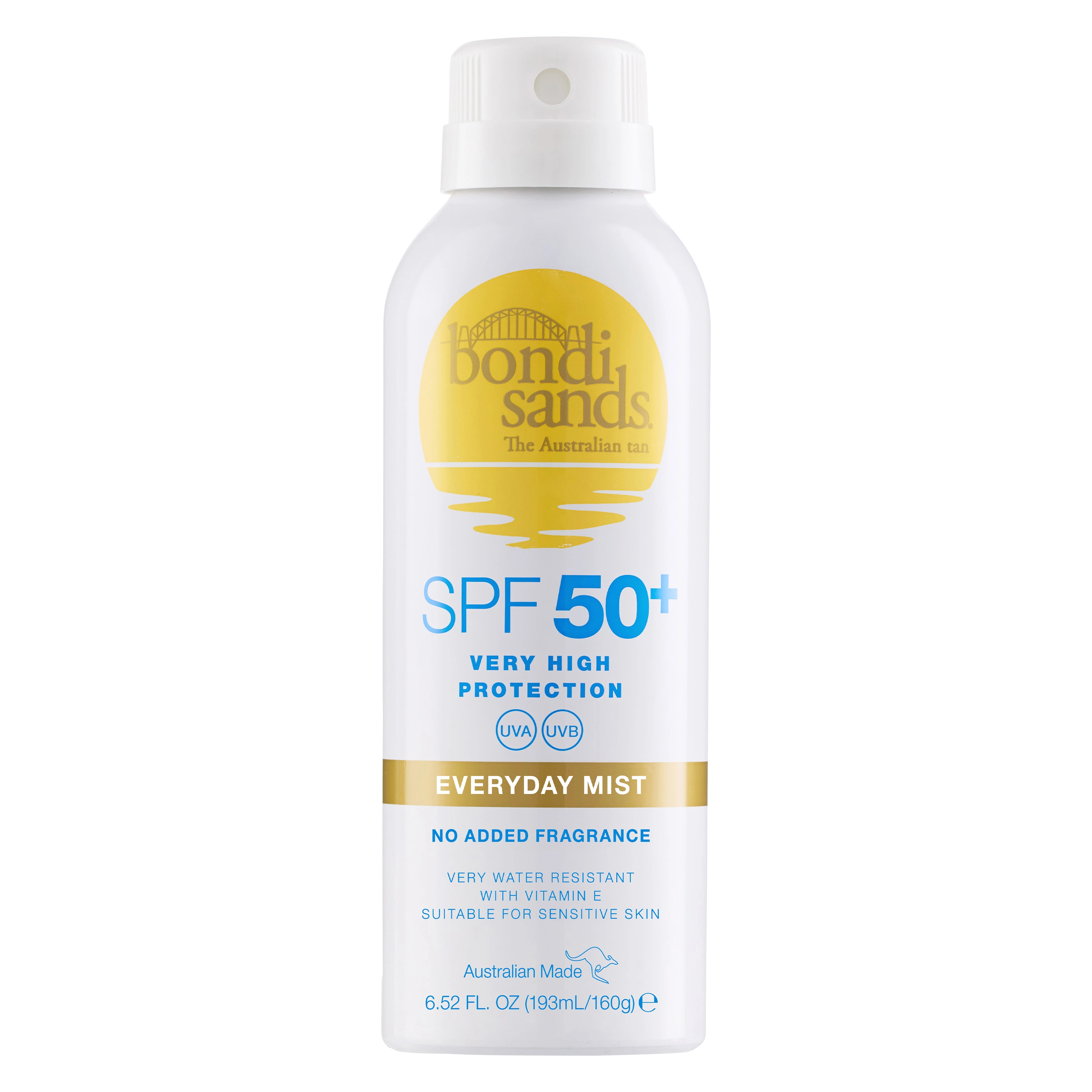 Bondi Sands Spf 50+ Everyday Aerosol Mist Spray 160g - Solskydd spray
