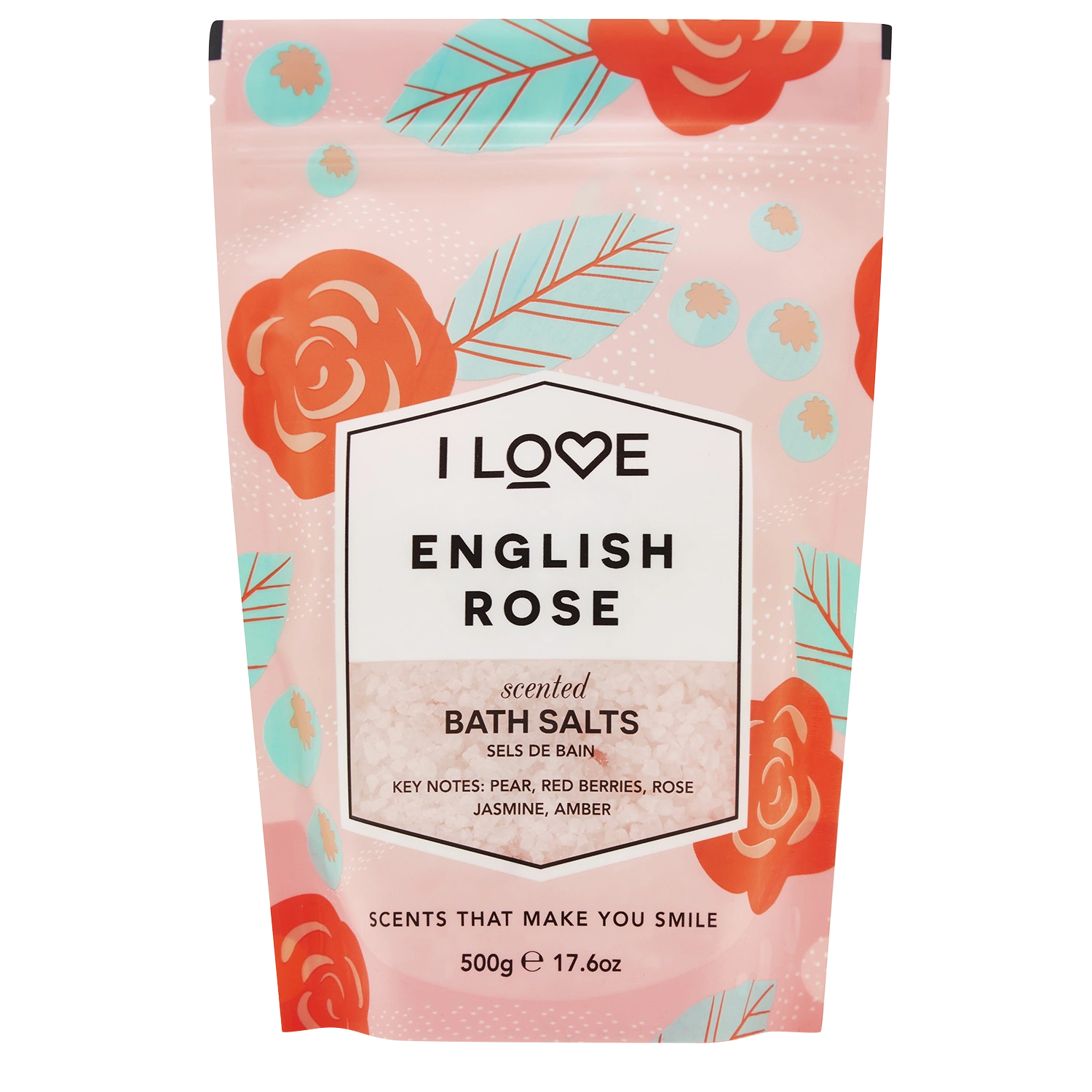 I LOVE Signature Bath Salts English Rose 500 g - Badsalt