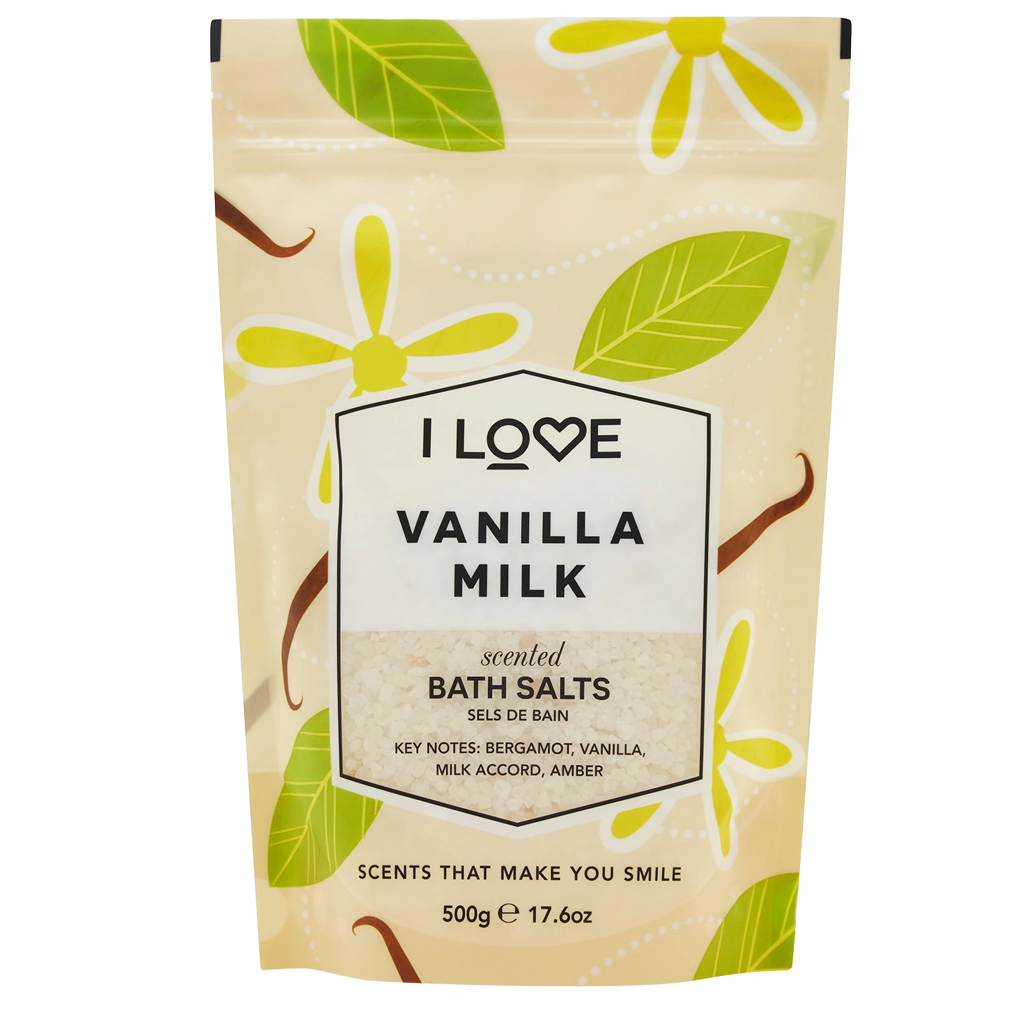 I LOVE Signature Bath Salts Vanilla Milk 500 g - Badsalt
