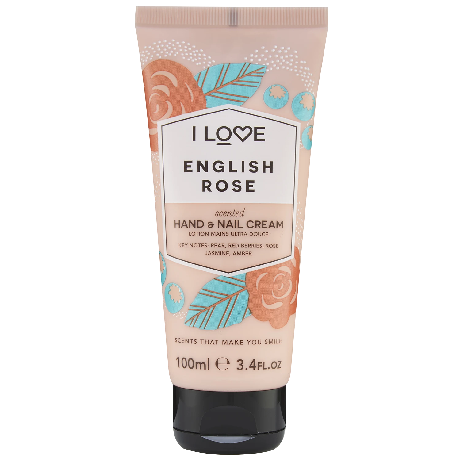 I LOVE Signature Hand & Nail Cream English Rose 100 ml - Handkräm