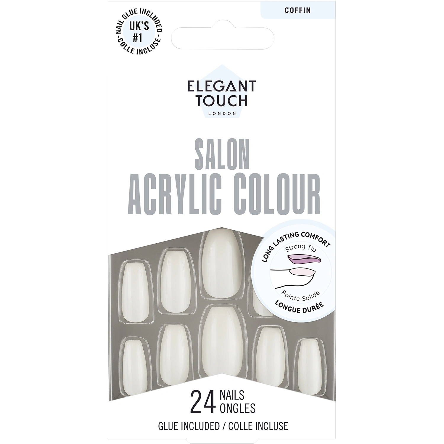 Elegant Touch Colour Acrylics Cocout Water - Lösnaglar & nageldekorationer