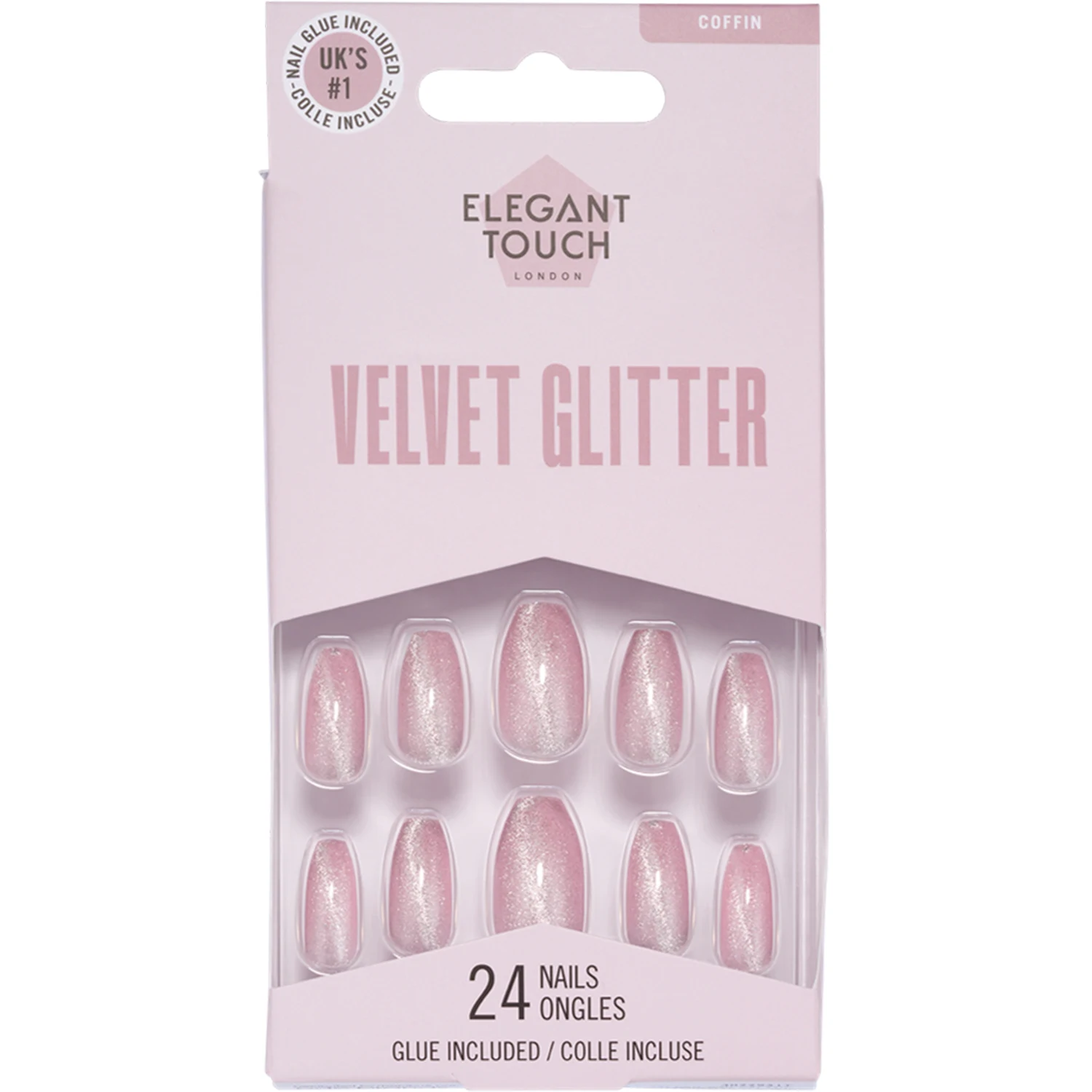 Elegant Touch Colour Velvet Glitter Celestial - Lösnaglar & nageldekorationer