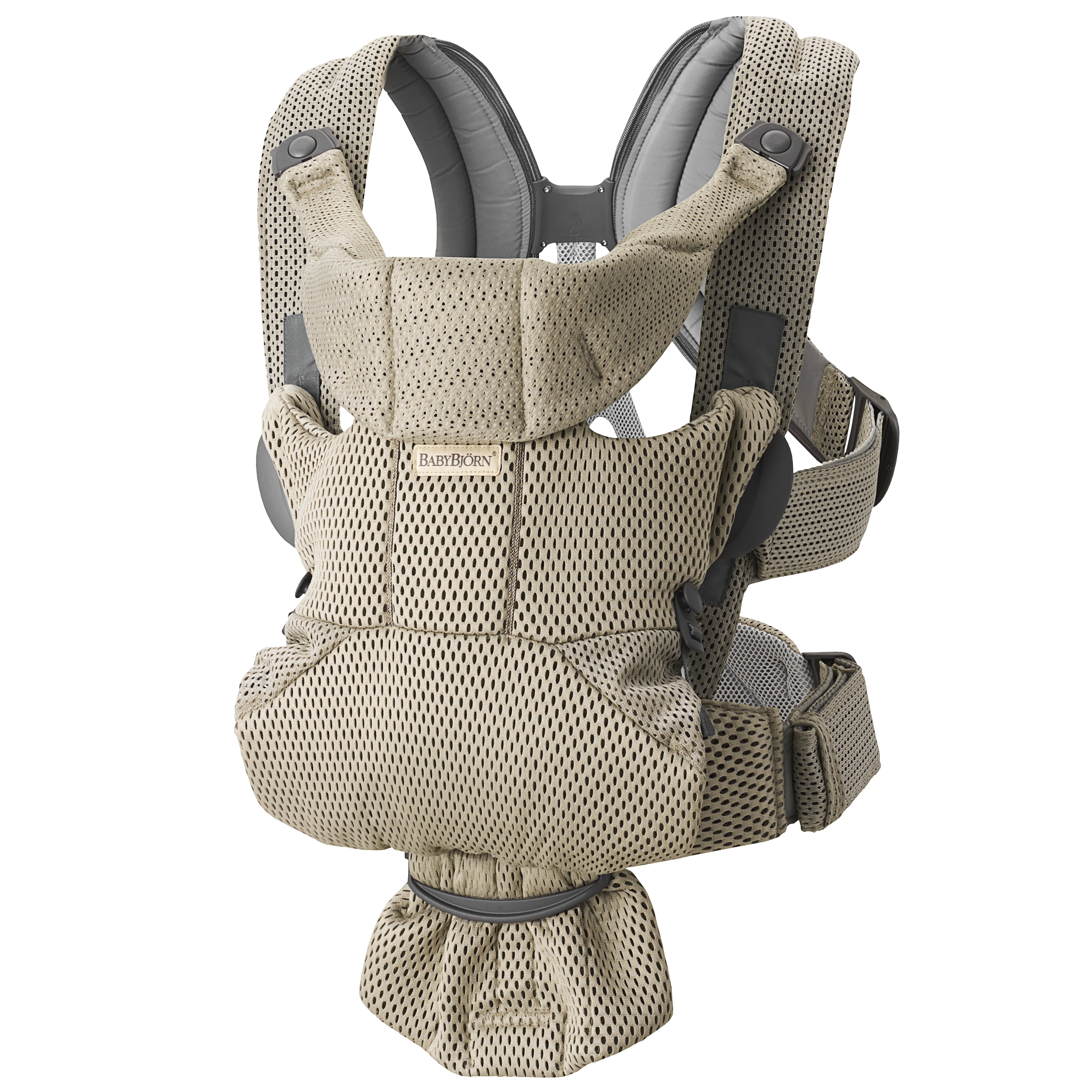 BabyBjörn Bärsele Move 3D Mesh Gråbeige - Bärselar för nyfödda