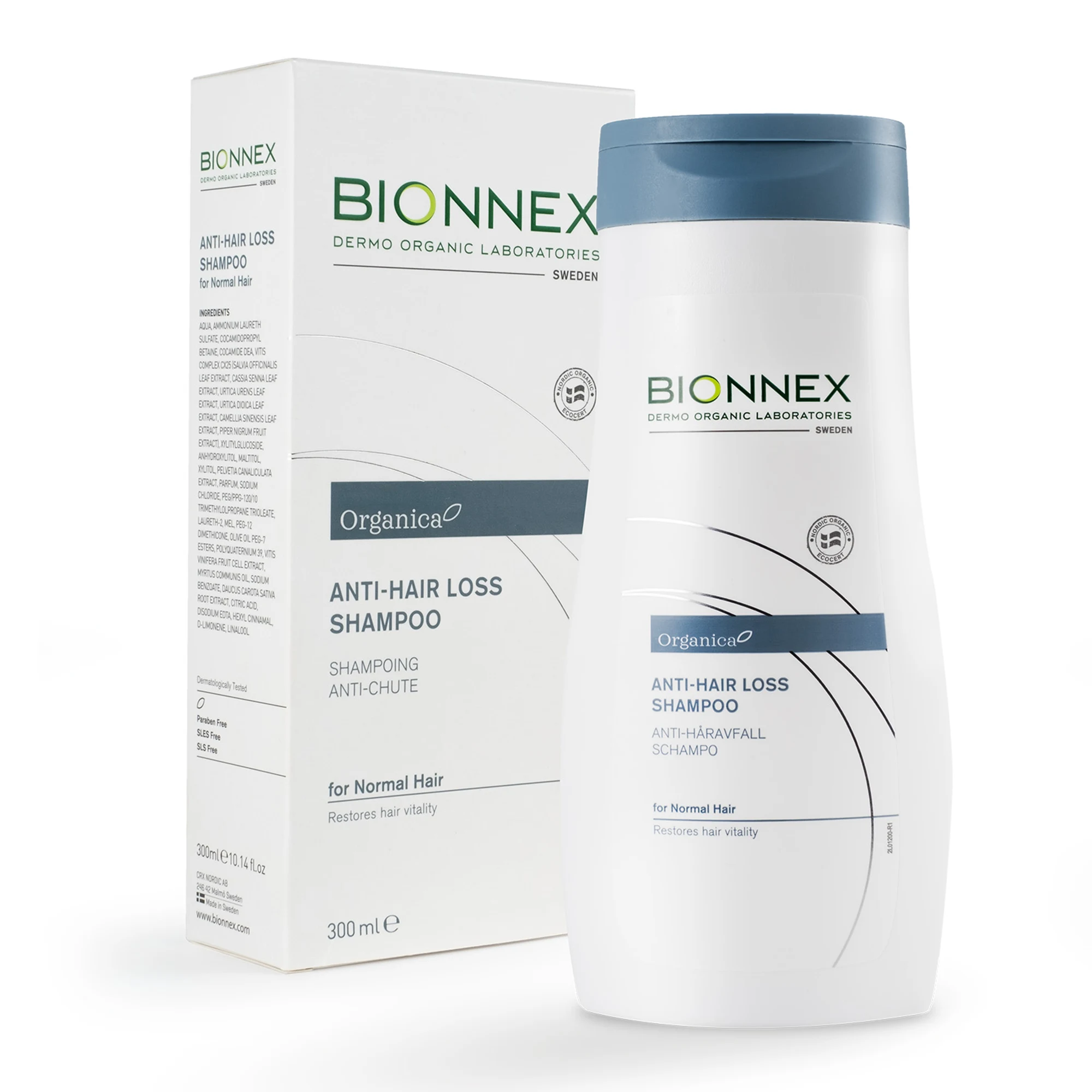 BIONNEX Organica Anti-Hair Loss Shampoo for Normal Hair 300ml - Schampo