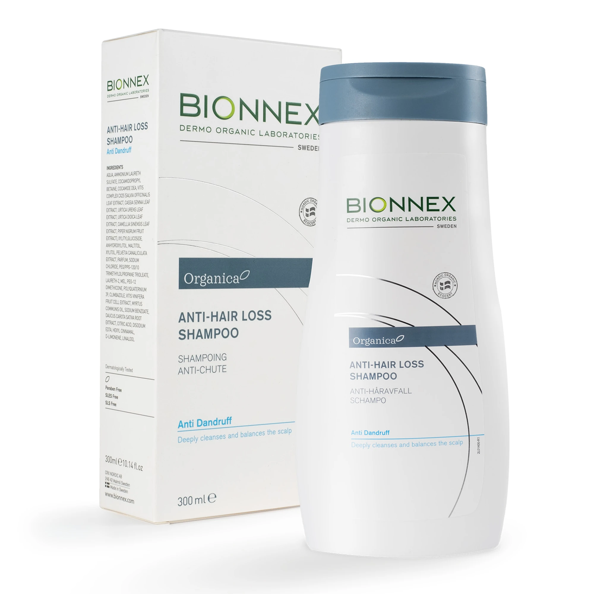 BIONNEX Organica Anti-Hair Loss Shampoo Anti Dandruff 300ml - Schampo