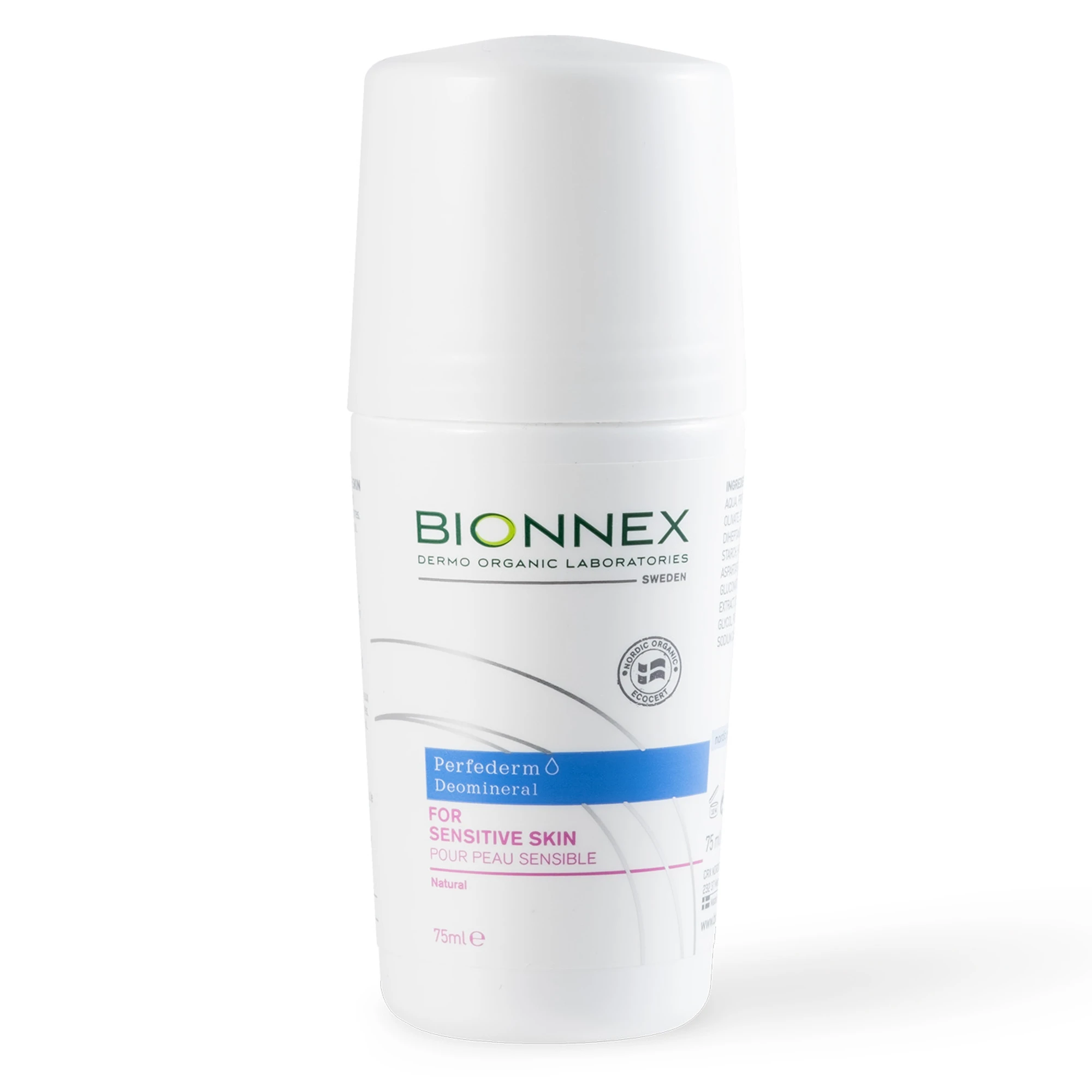 BIONNEX Deomineral Roll-On for Sensitive Skin 75ml - Deodorant & antiperspirant