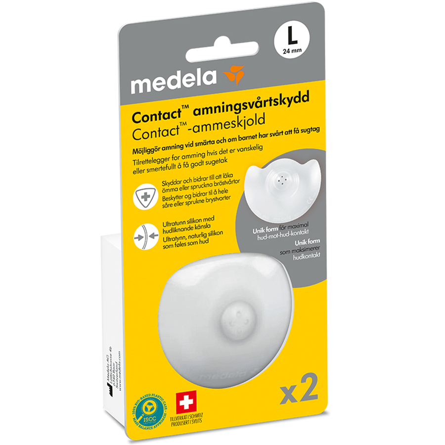 Medela Contact amningsvårtskydd 2st L - Amningsnappar & bröstvårtsskydd