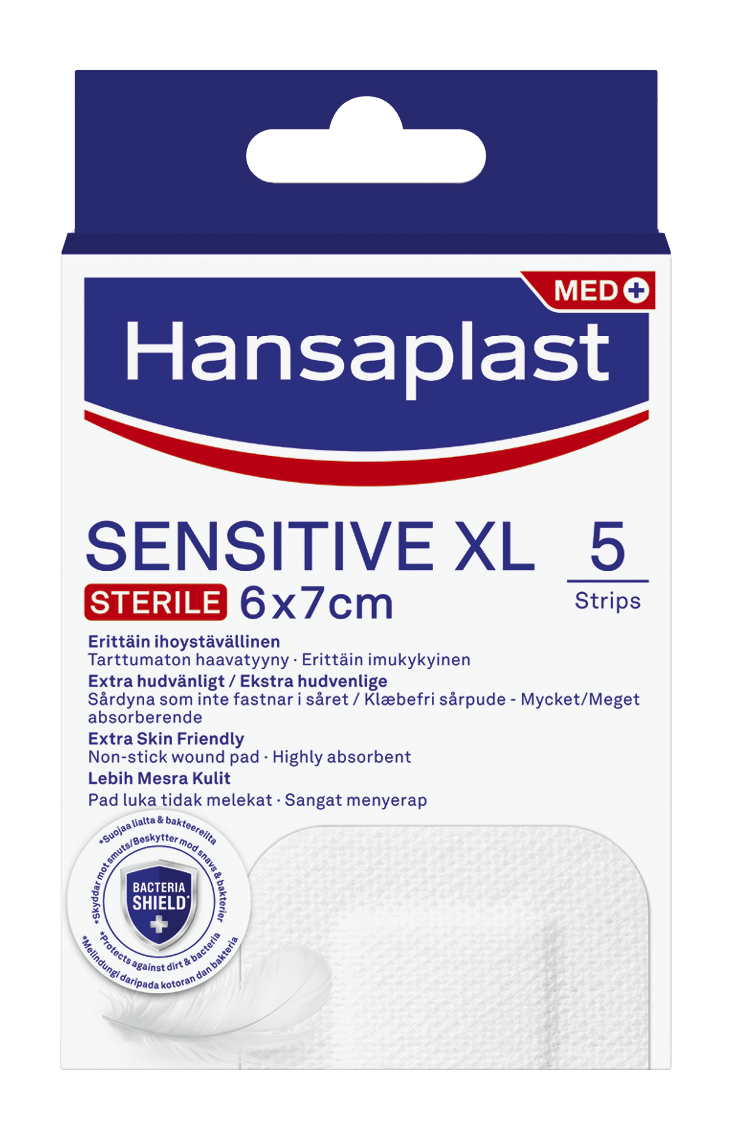 Hansaplast Sensitive XL Strips 5 st - Plåster