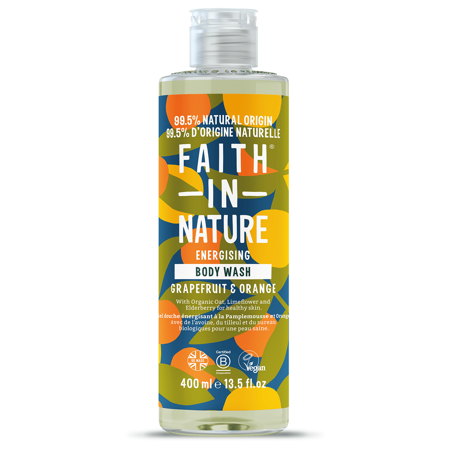 Faith in Nature Body Wash Grapefruit & Orange 400 ml - Duschkräm & duschtvål