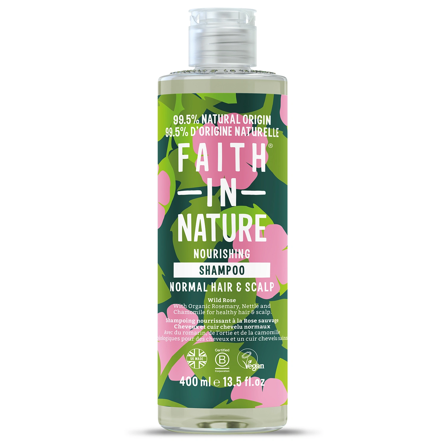 Faith in Nature Shampoo-Wild rose 400 ml - Schampo