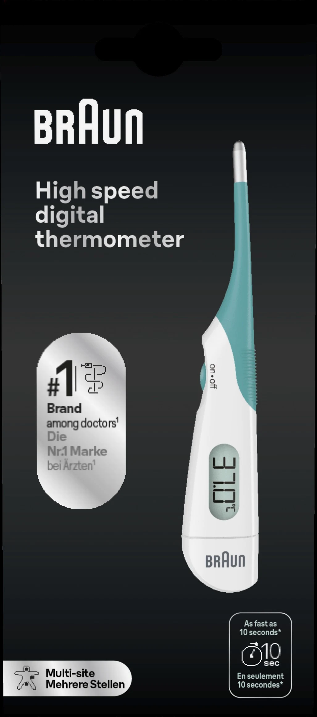 Braun High Speed Thermometer PRT1000 - Muntermometer