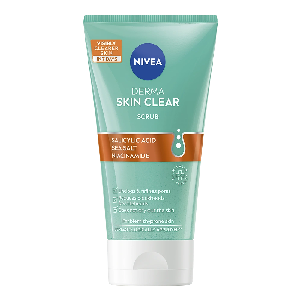 Nivea Derma Skin Clear Anti-Blemish Scrub 150 ml - Exfoliering & peeling för ansikte