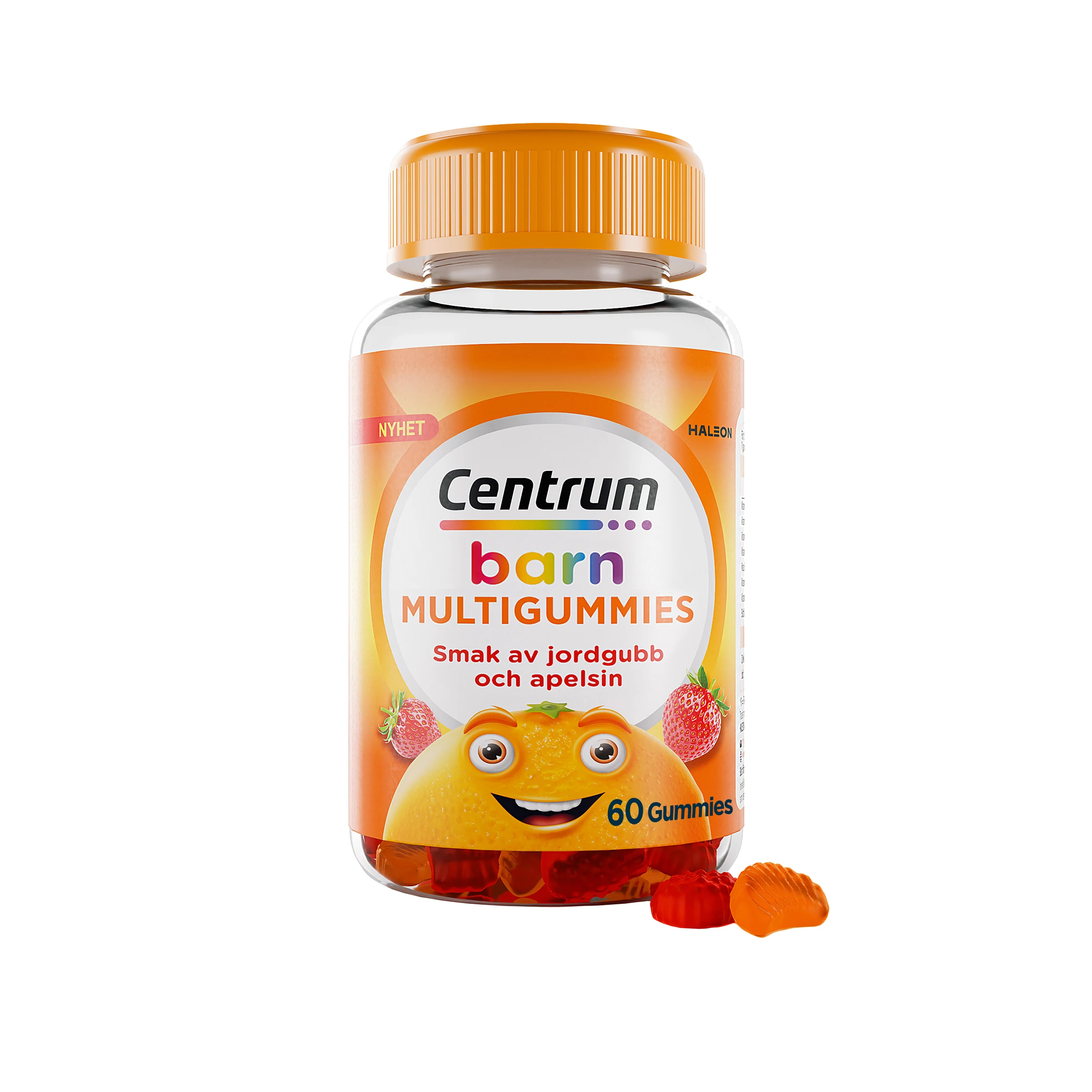 Centrum Barn Multivitamin Gummies Jordgubb & Apelsin 60 st - Multivitaminer för barn