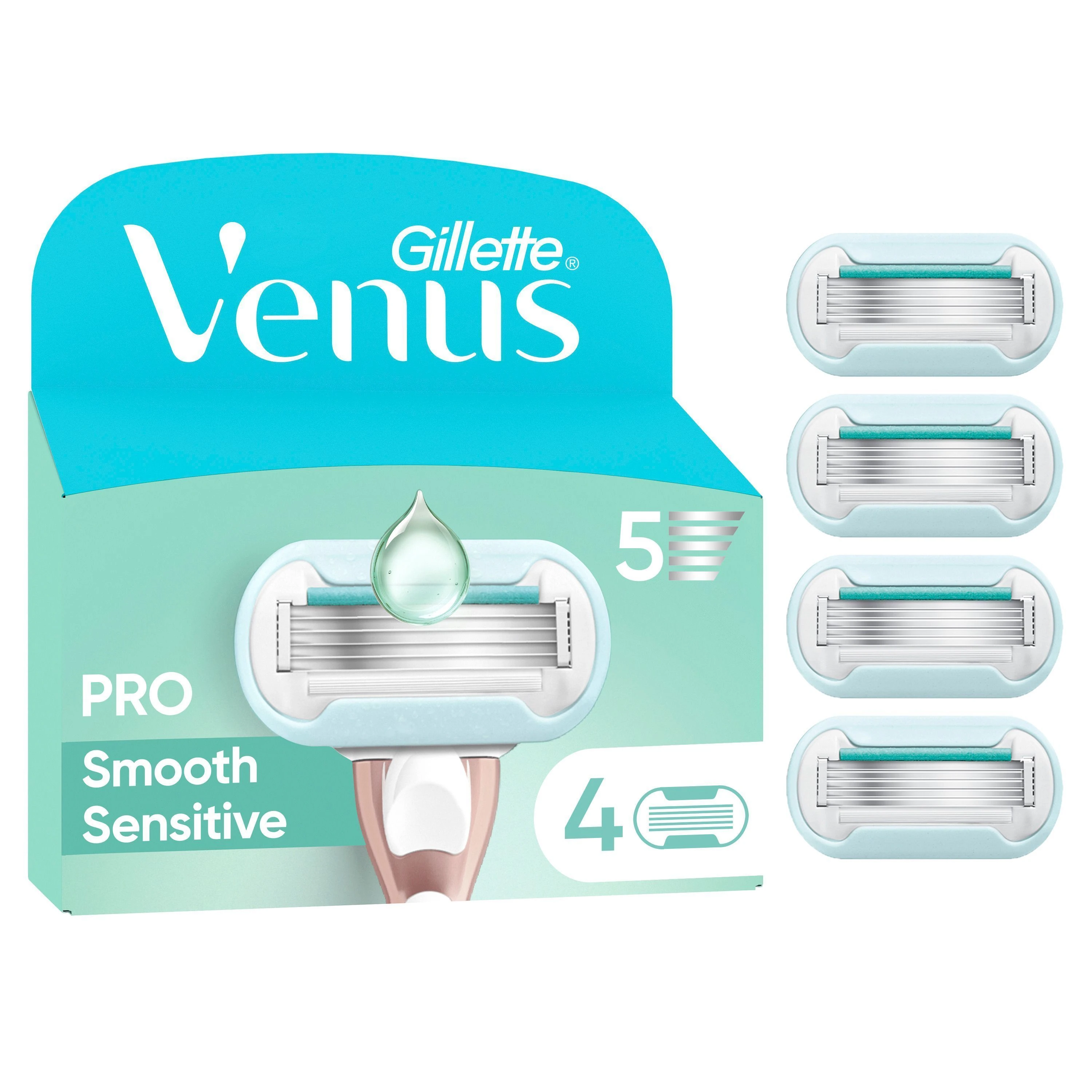 Venus Deluxe Smooth Sensitive Rakblad 4-pack - Rakblad