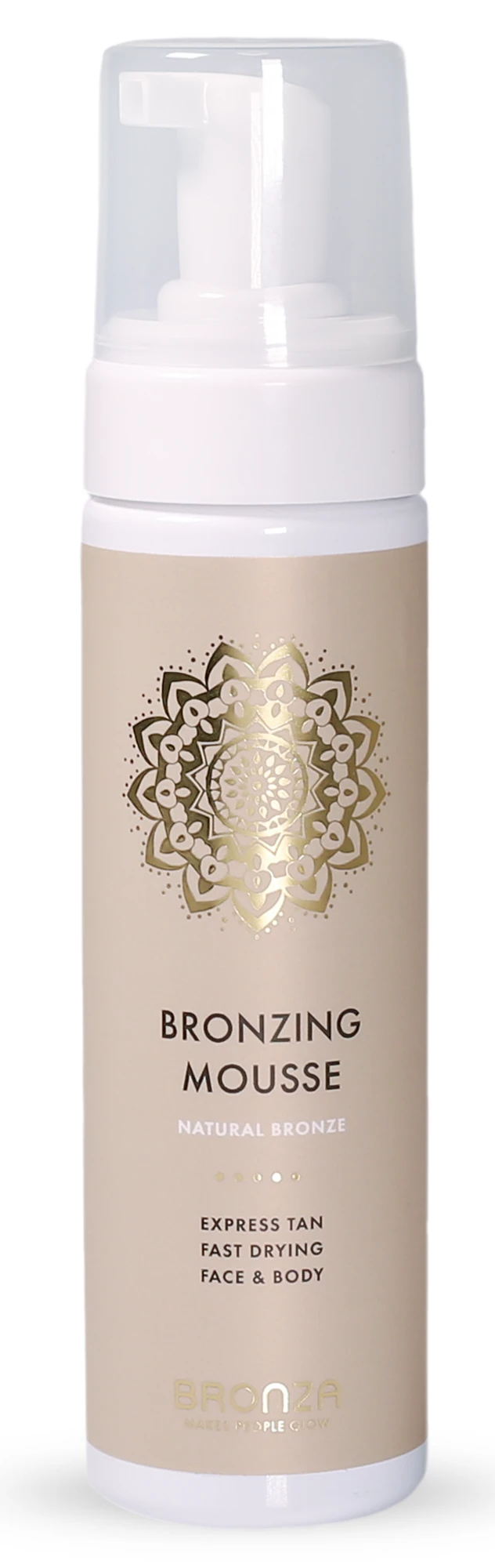 Bronza Natural Bronze Bronzing Mousse 200 ml - Brun utan sol ansikte