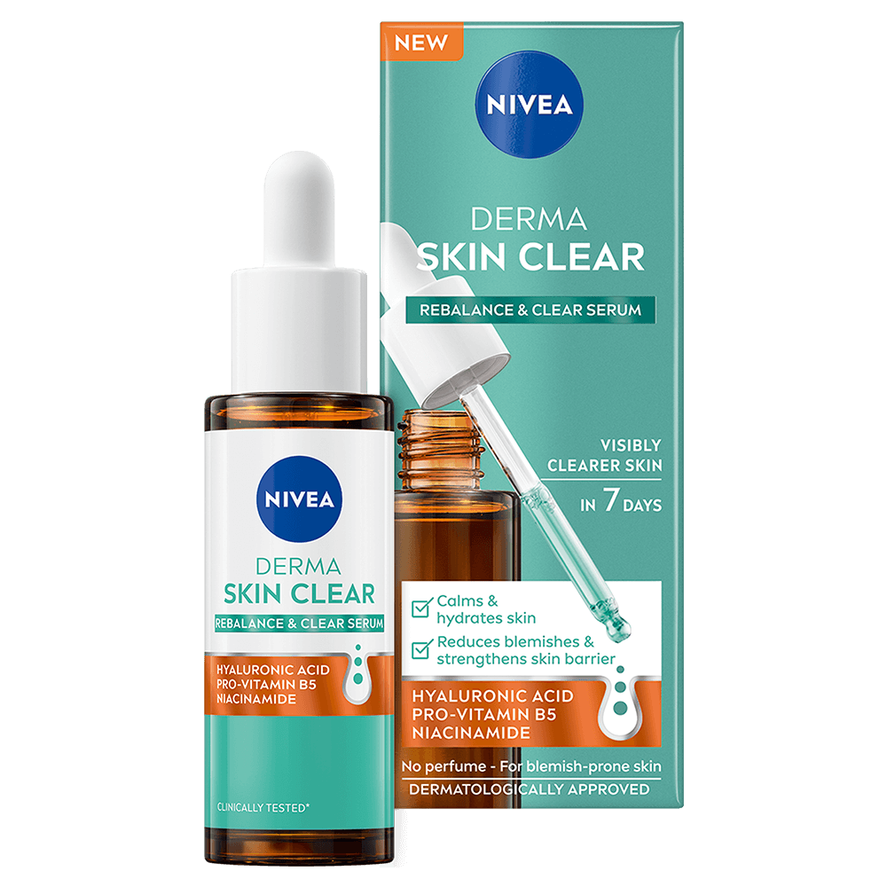 Nivea Derma Skin Clear Rebalance & Clear Serum 30 ml - Niacinamid-serum