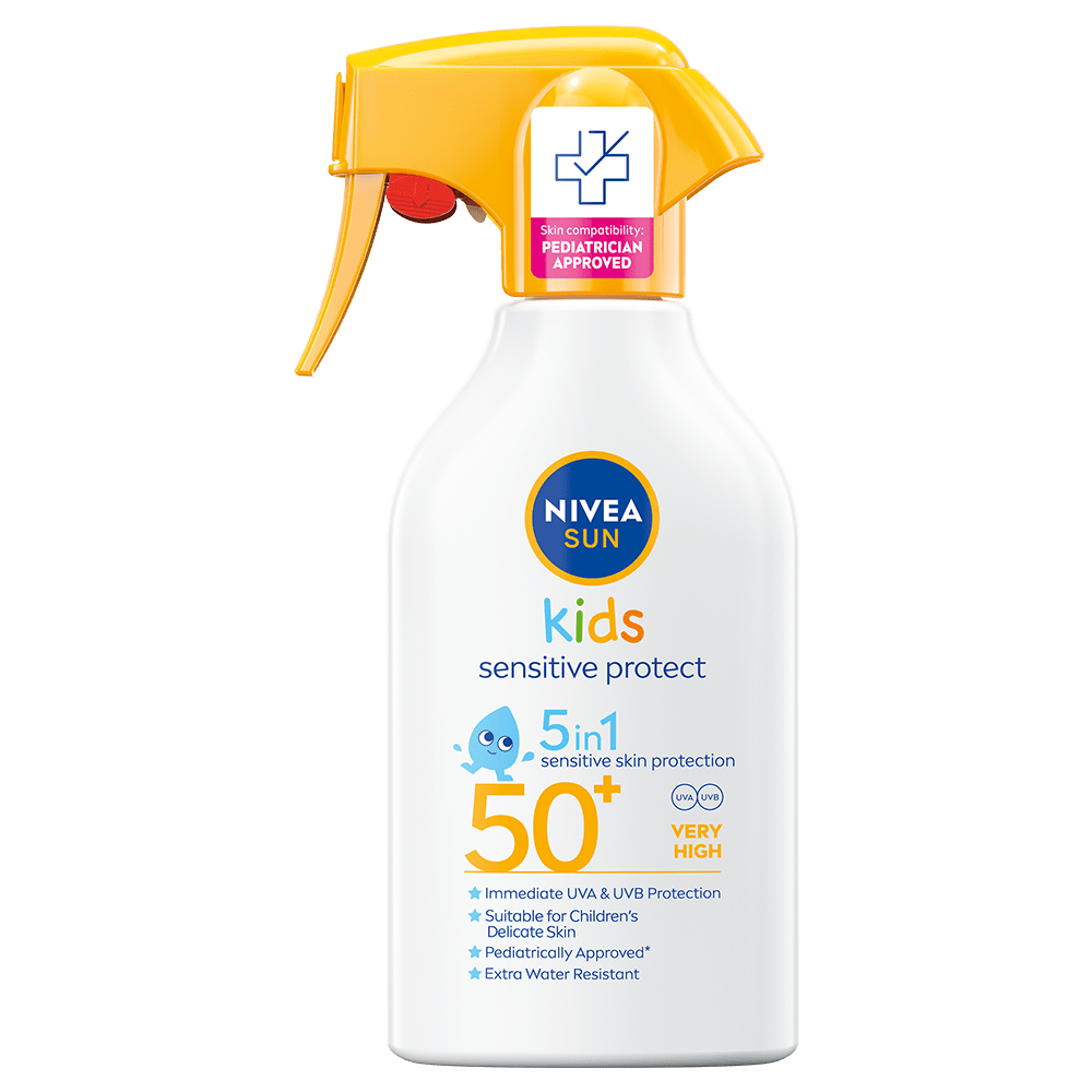 Nivea Sun Kids Sensitive Protect & Play Sun Trigger Spray SPF 50+ 270 ml - Solkräm för barn