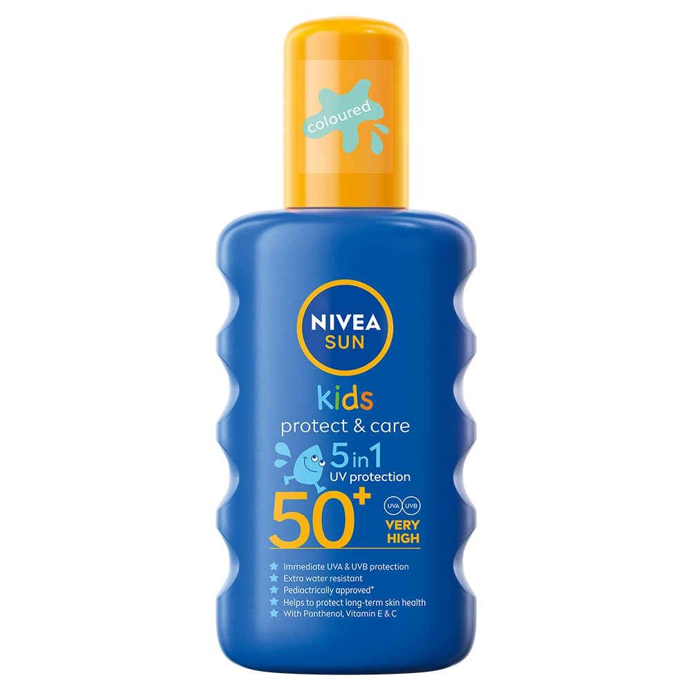 Nivea Sun Protect & Care Kids Sun Spray SPF 50+ 200 ml - Solkräm för barn