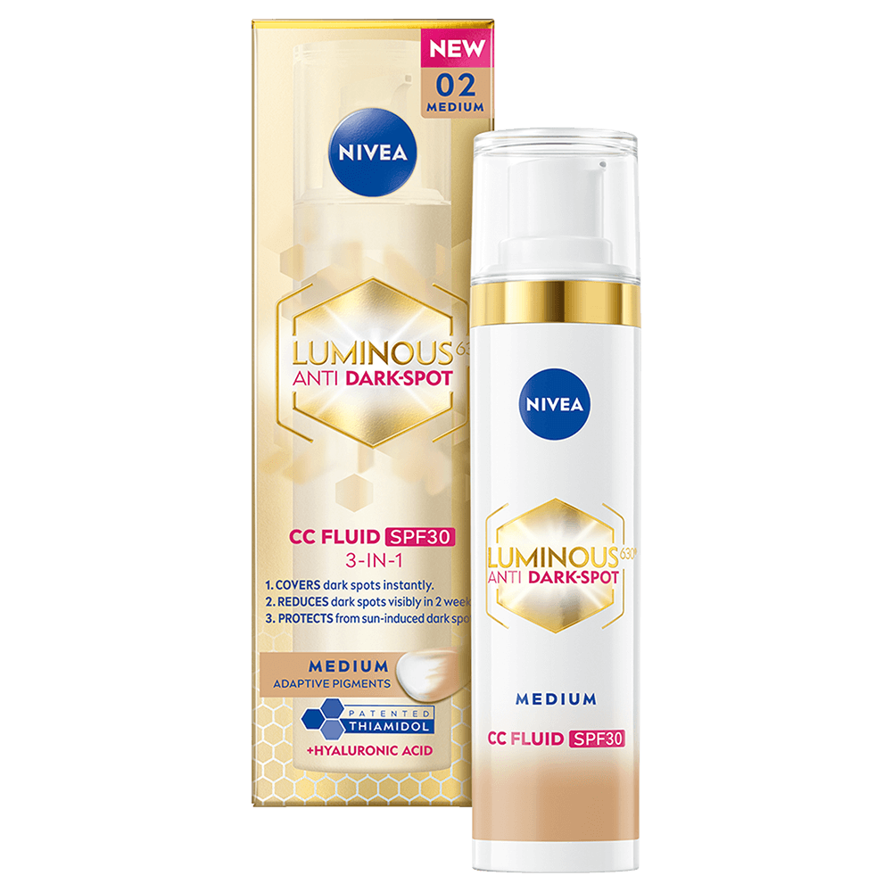 Nivea Luminous 630 Anti Dark-Spot CC Fluid 3-in-1 40 ml 02 Medium - CC-cream