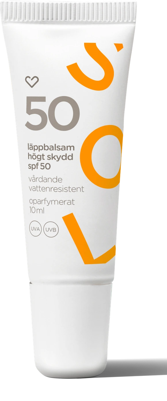 Hjärtats Läppbalsam SPF50 Oparfymerad 10 ml - Solskydd läppar