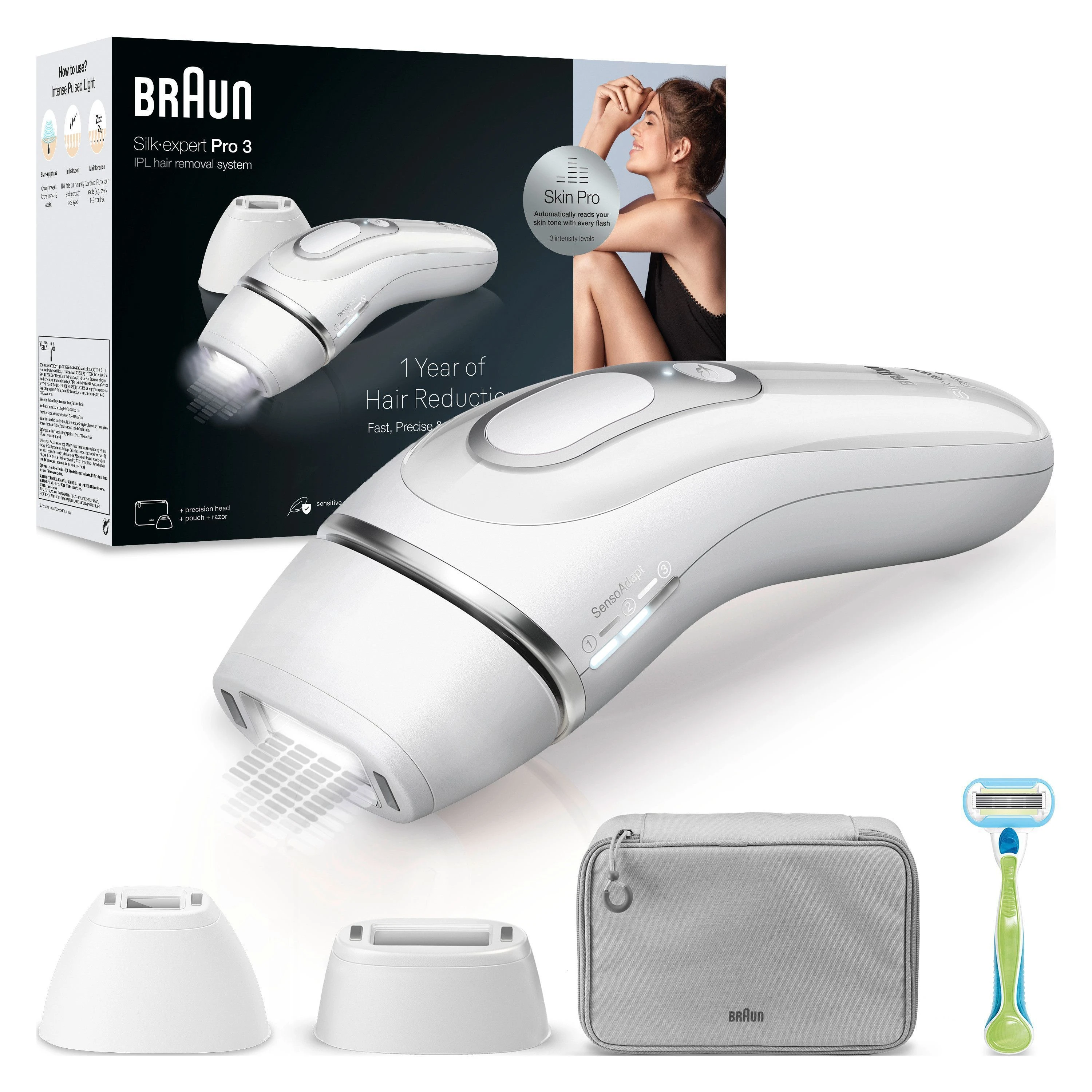 Braun PL3122 Silver/White - IPL hårborttagning