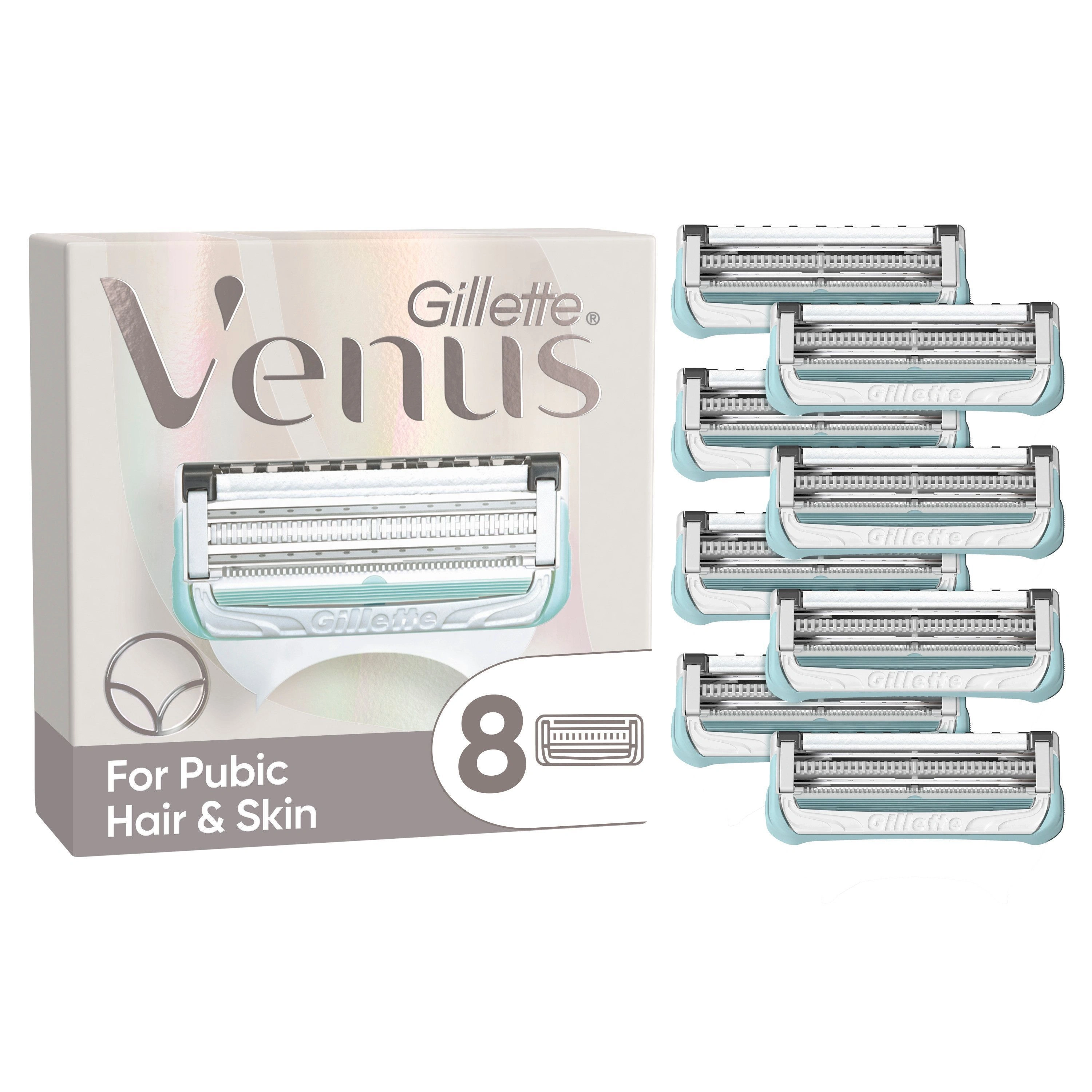 Venus Pubic Hair & Skin Blades 8 st - Rakblad