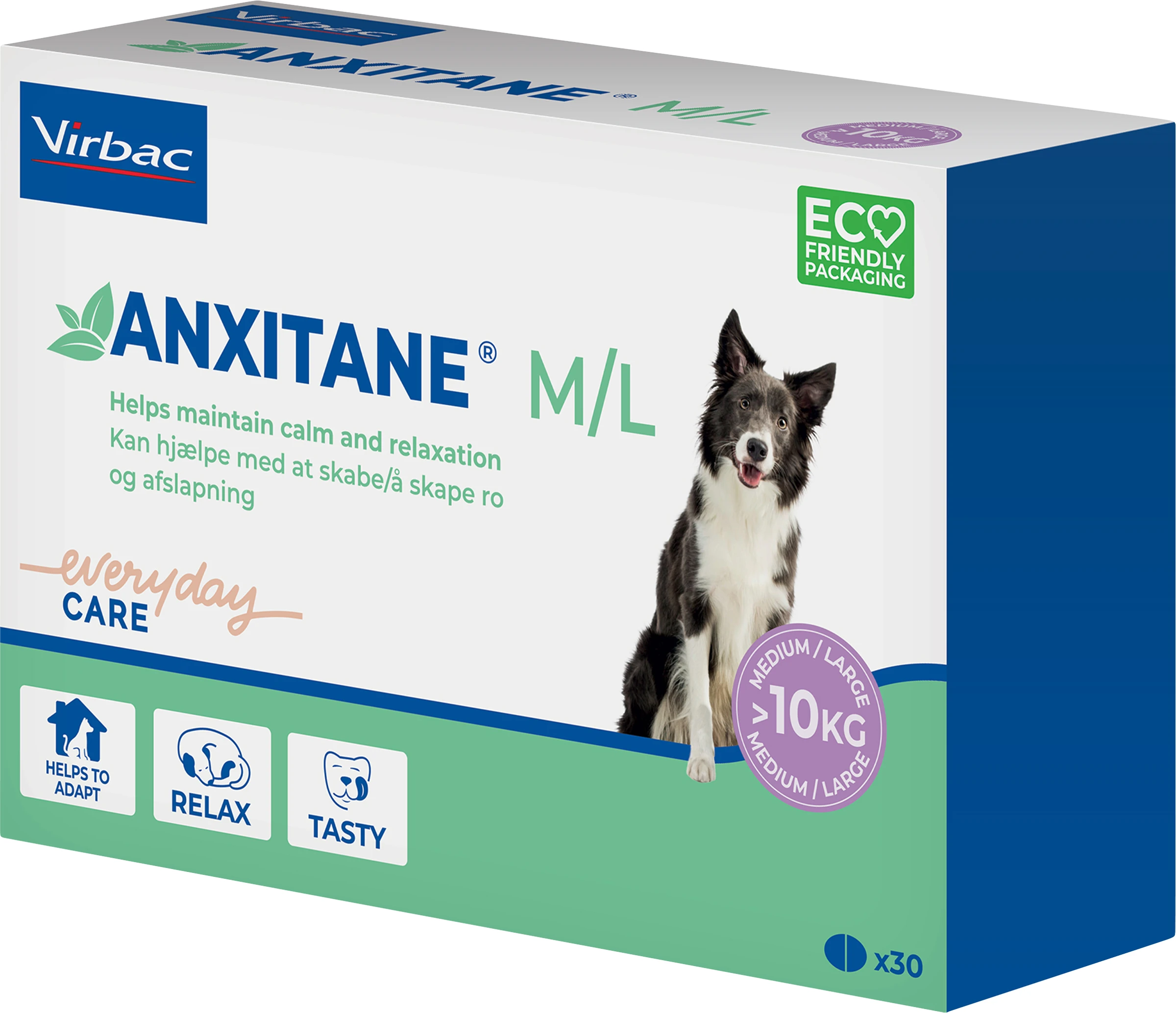 Virbac Anxitane M/L 30 tabletter - Rädsla & oro hos hund
