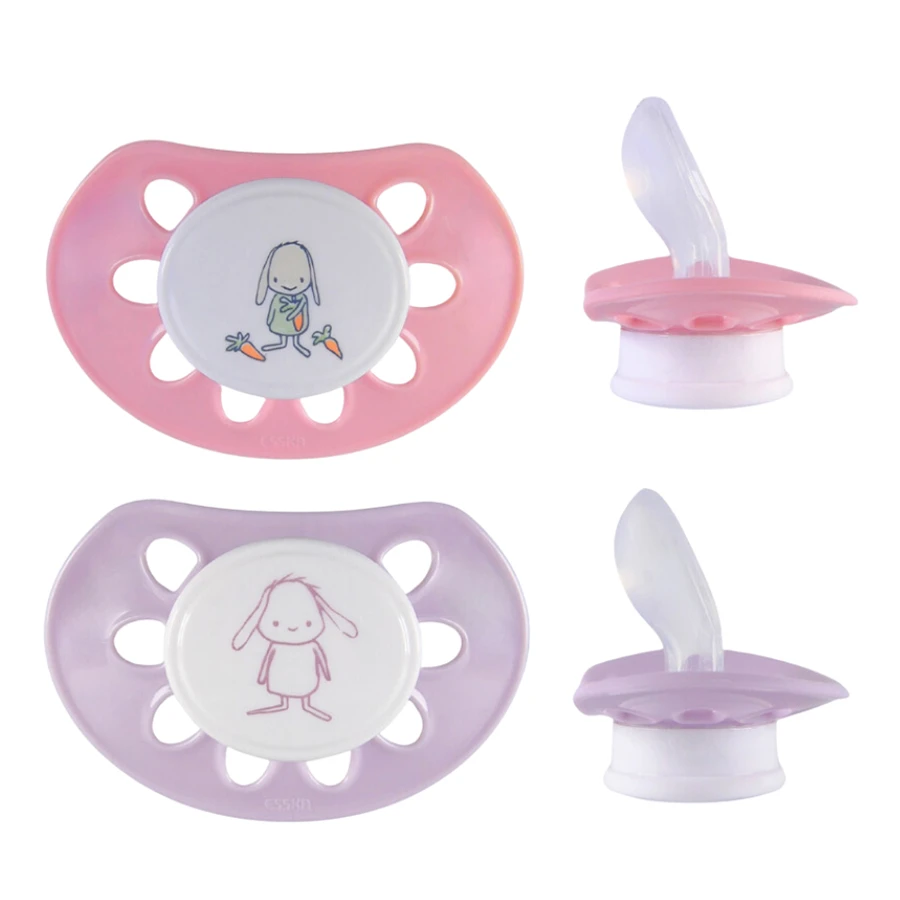 ESSKA Classic 4+m Silikon Rosa 2-pack - Nappar