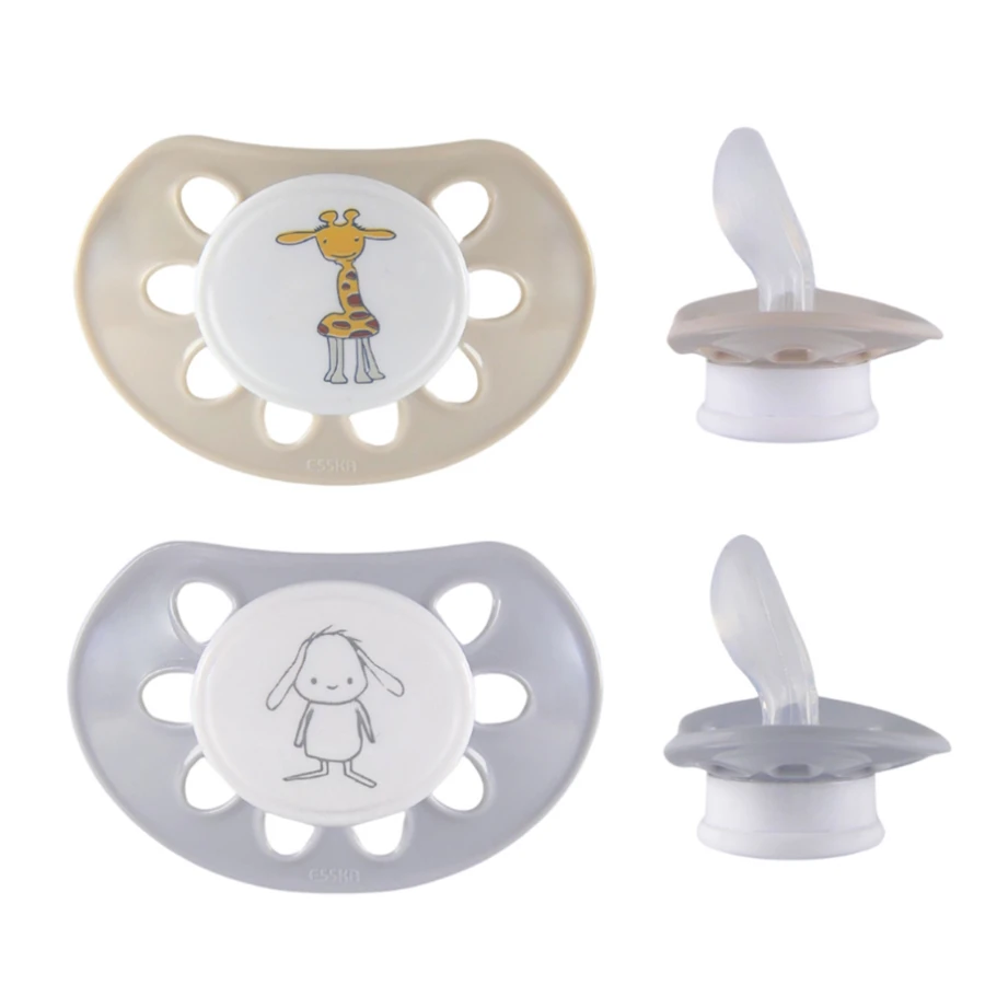 ESSKA Classic 4+m Silikon Beige 2-pack - Nappar