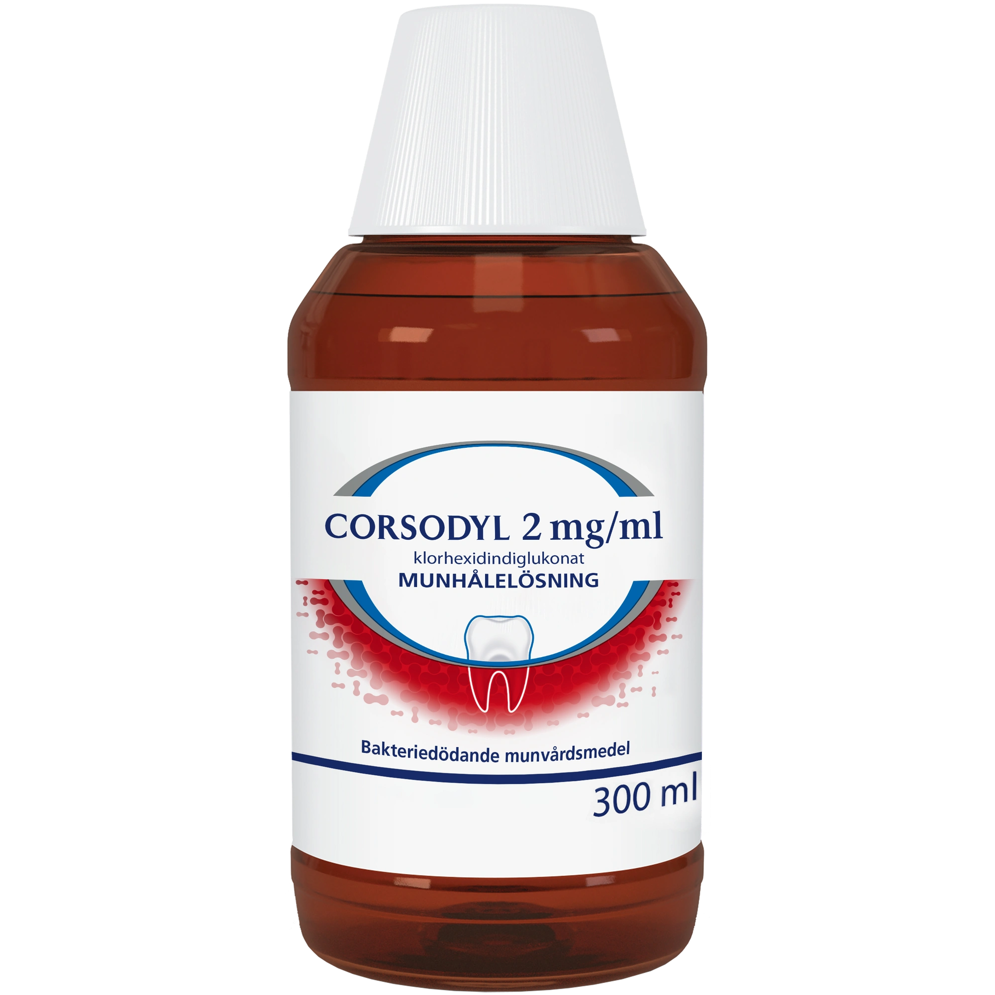 Corsodyl munhålelösning 2 mg/ml 300 ml - Tandköttsinflammation