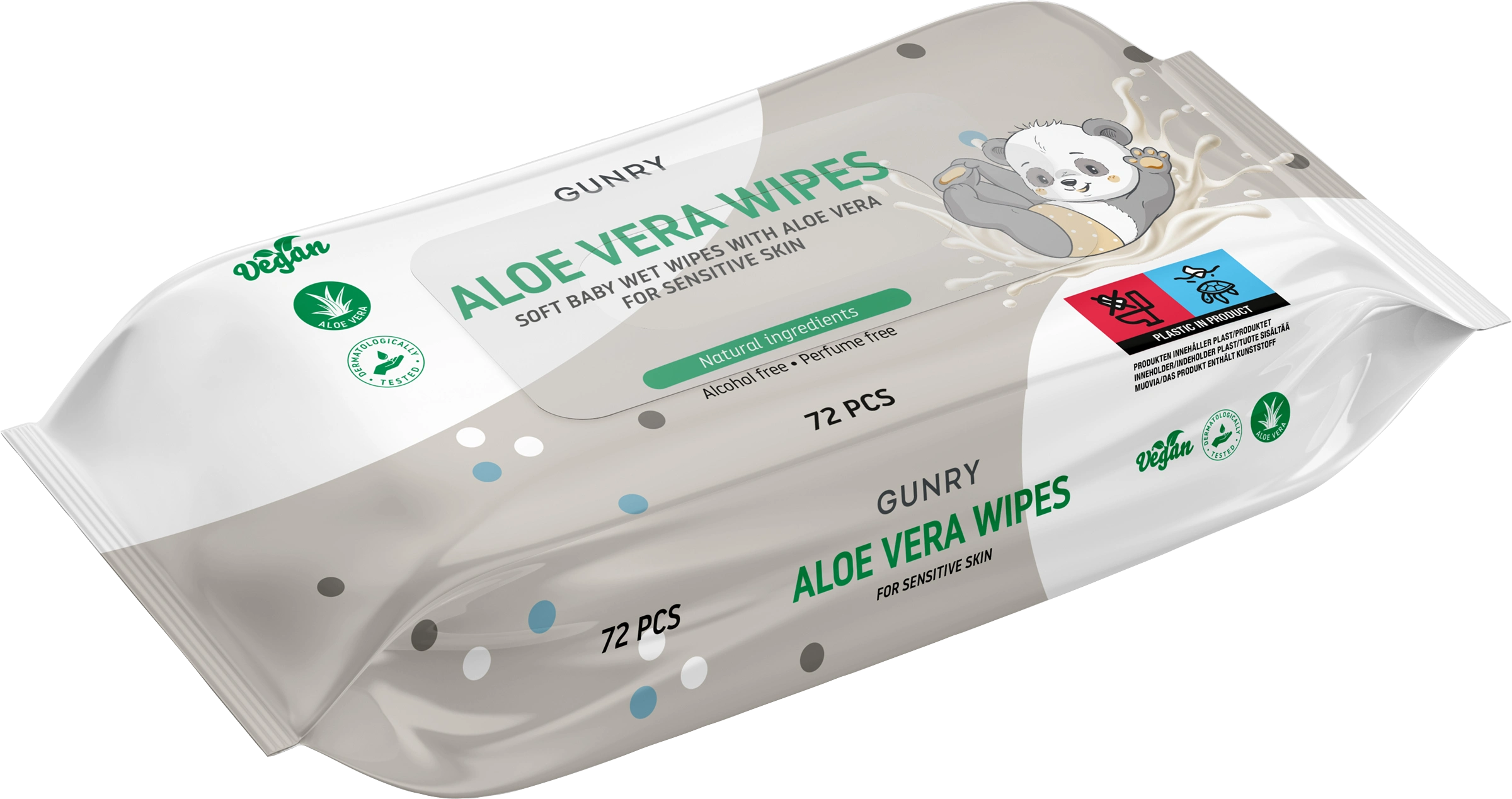 Gunry Baby Aloe Vera Wipes 72 st - Våtservetter