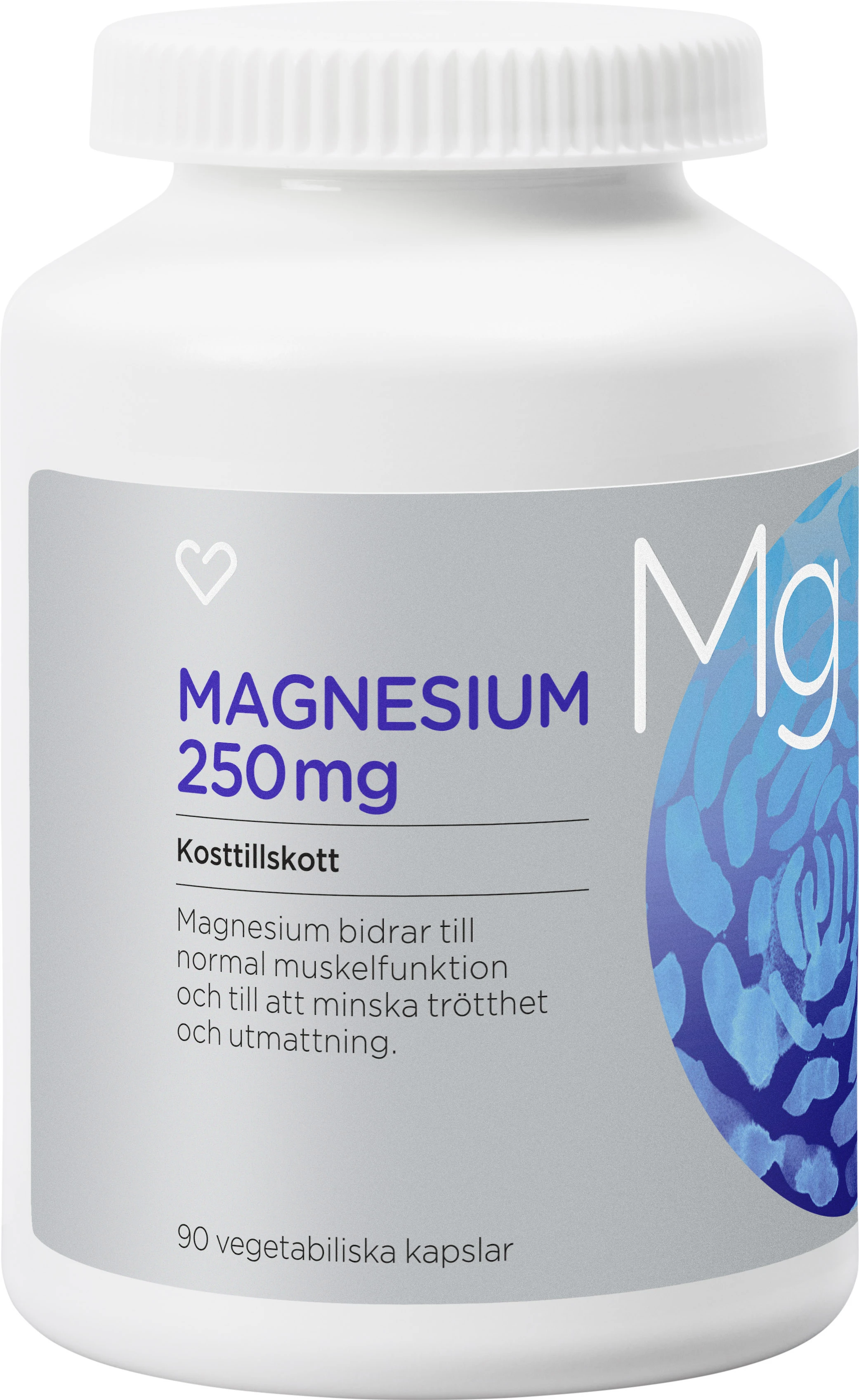 Hjärtats Magnesium 250mg Kapsel 90 st