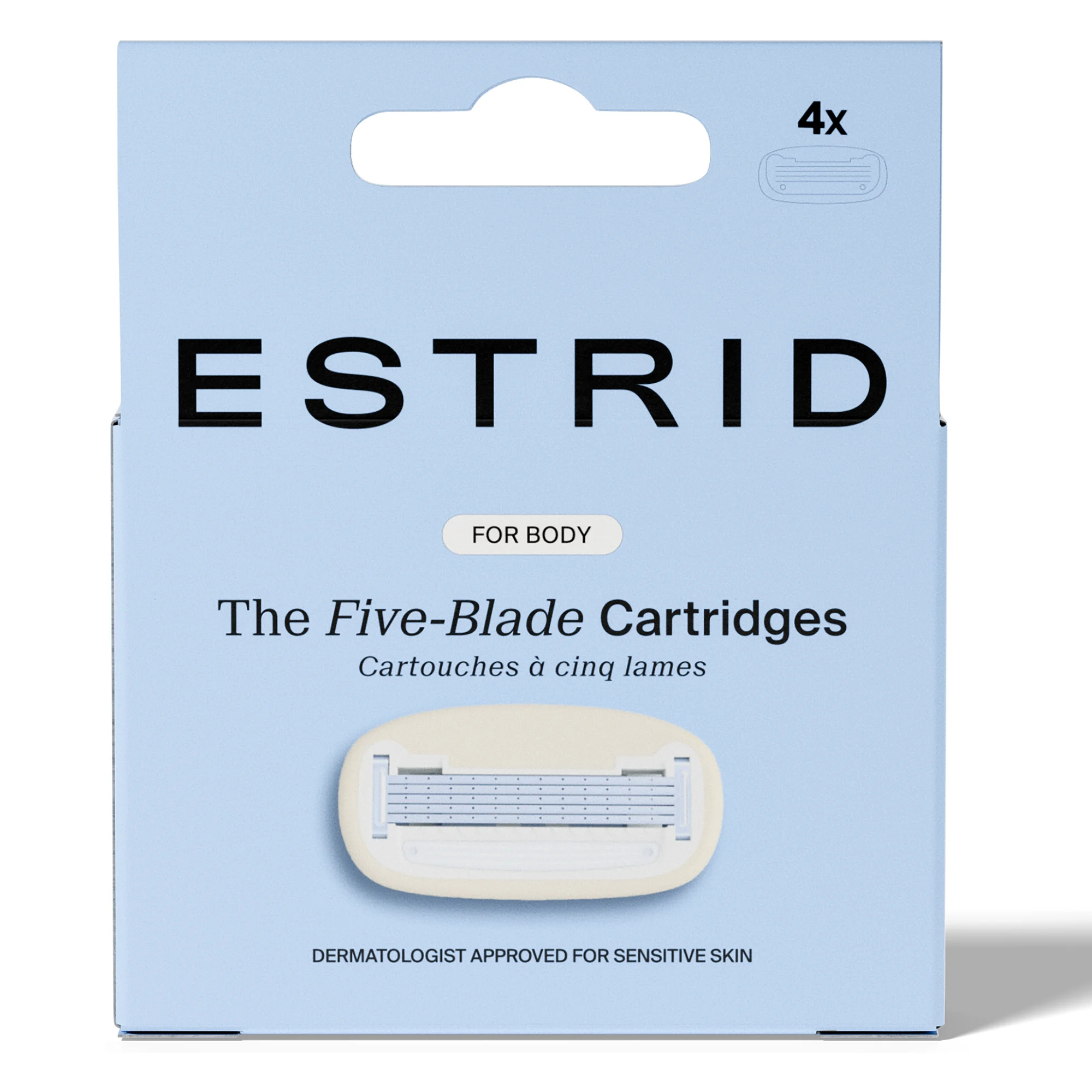 Estrid Body Razor Blades Refill 4 st - Rakblad