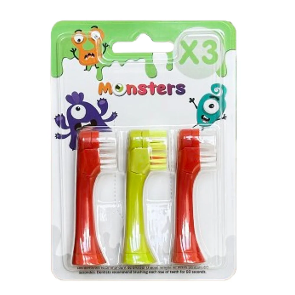 Les Babygators Monsters Borsthuvud 3-pack