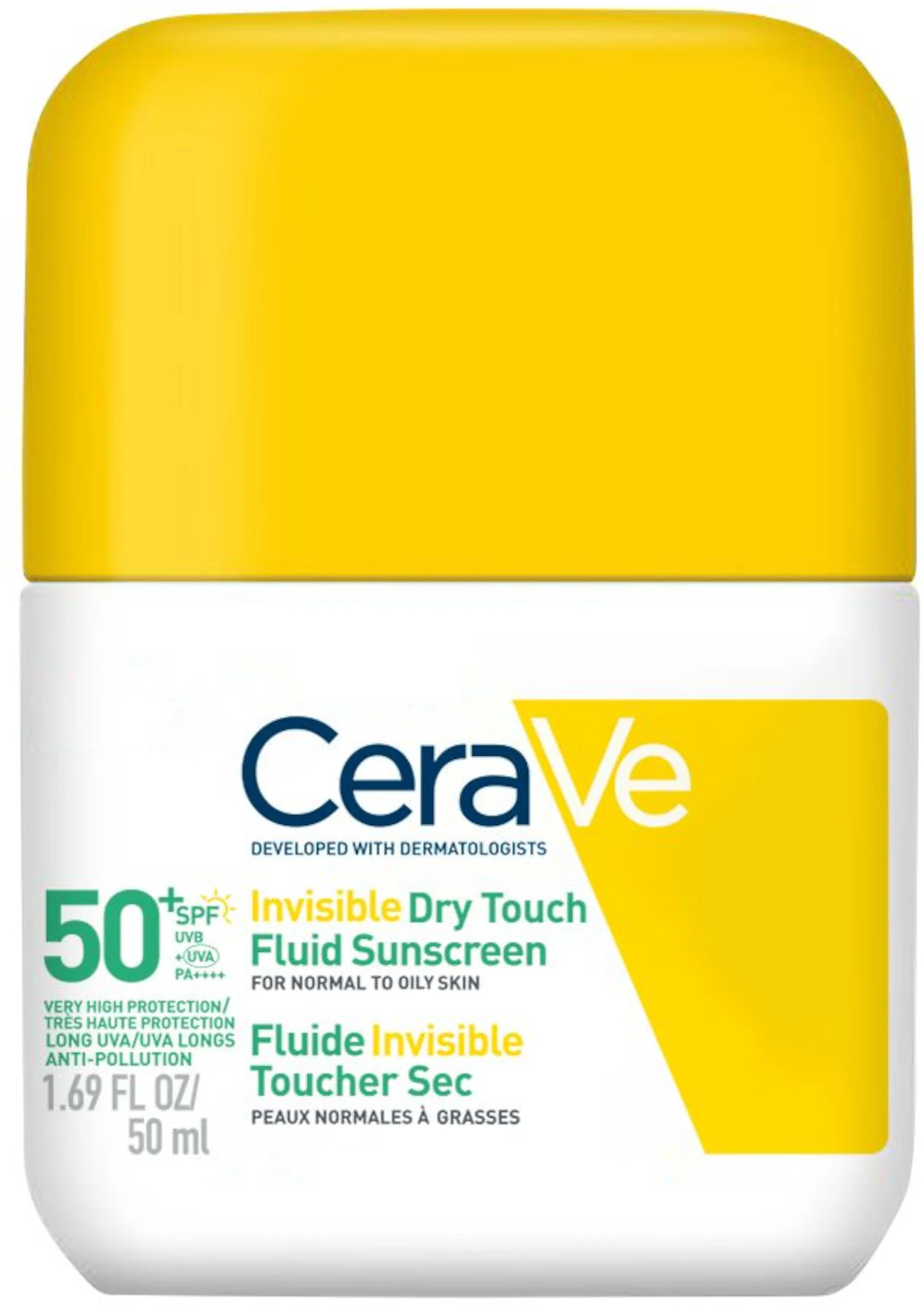 CeraVe Invisible Dry Touch Fluid Sunscreen Face SPF50+ 50ml