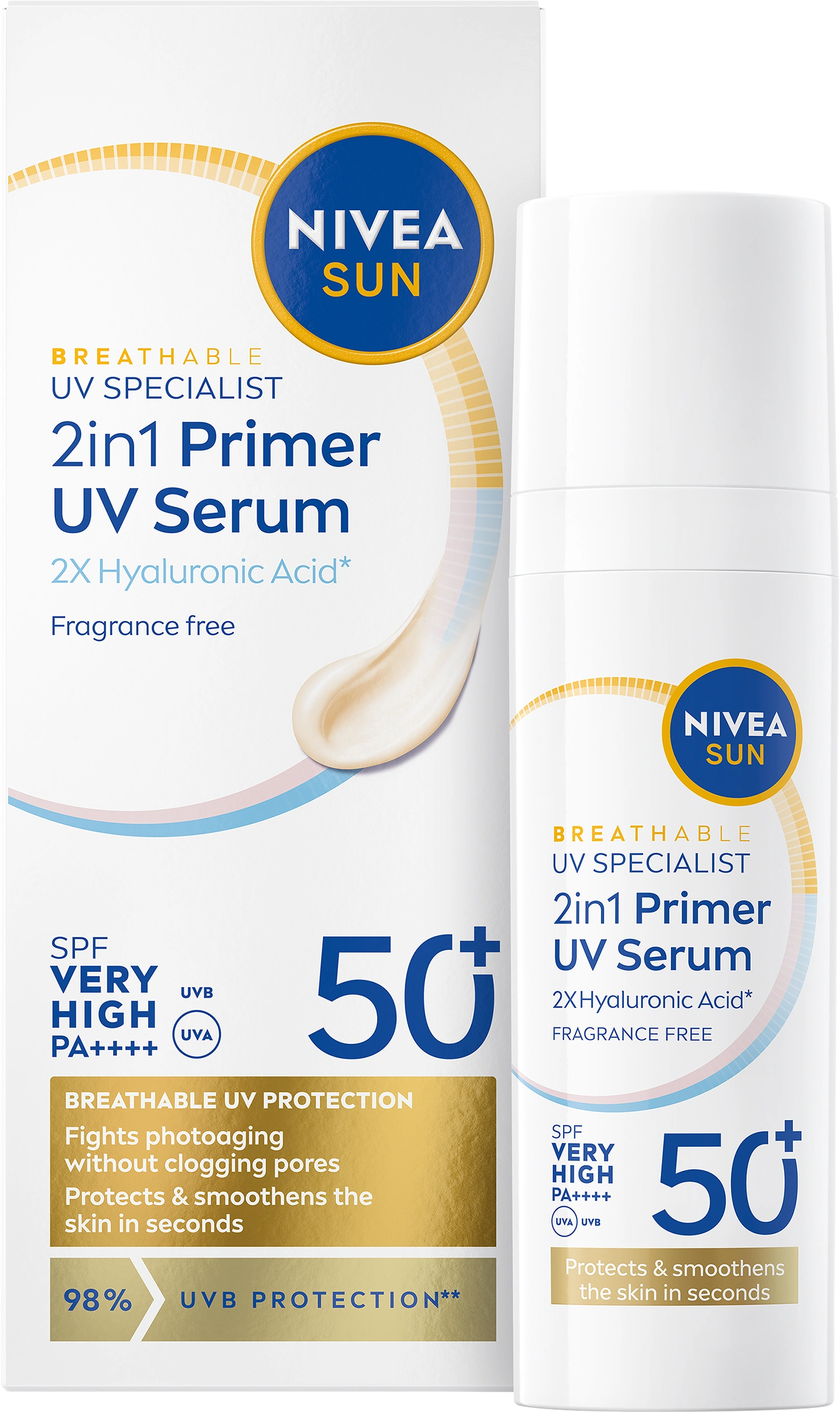 Nivea Sun UV Face 2in1 Daily UV Serum SPF 50+, 30 ml