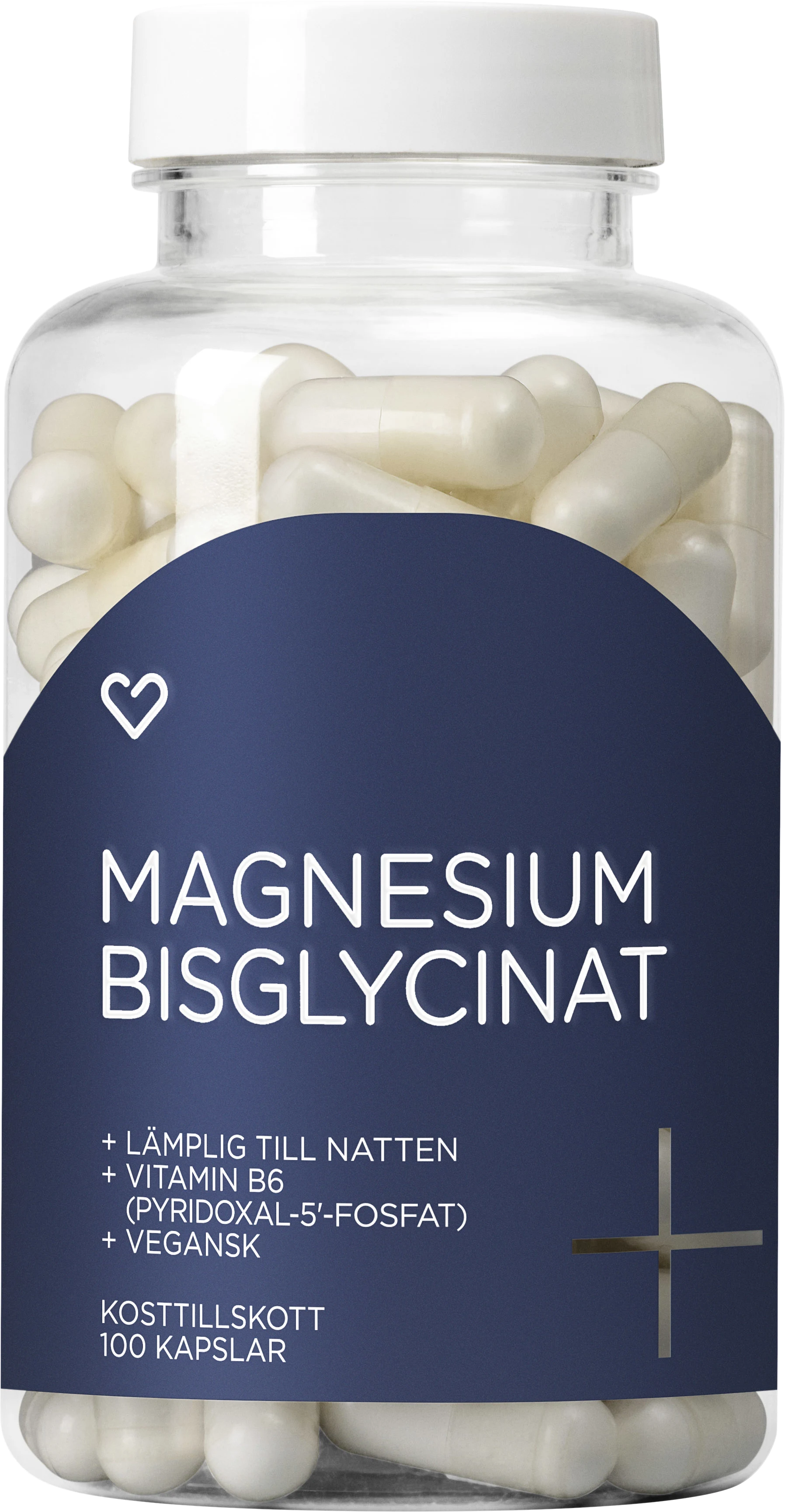 Hjärtats+ Magnesiumbisglycinat Kapsel 100st