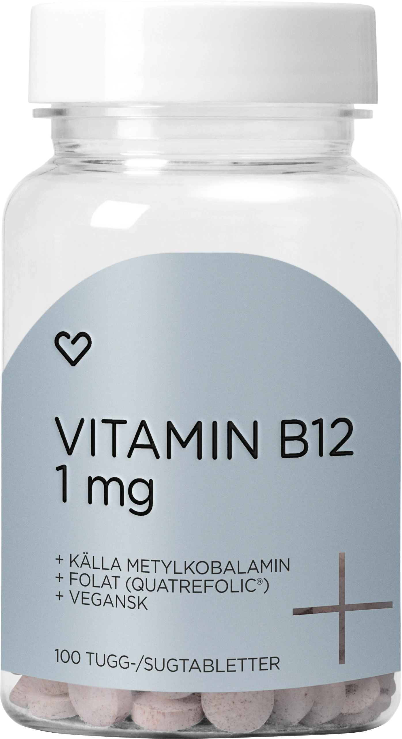 Hjärtats+ B12 1mg Tuggtablett 100st