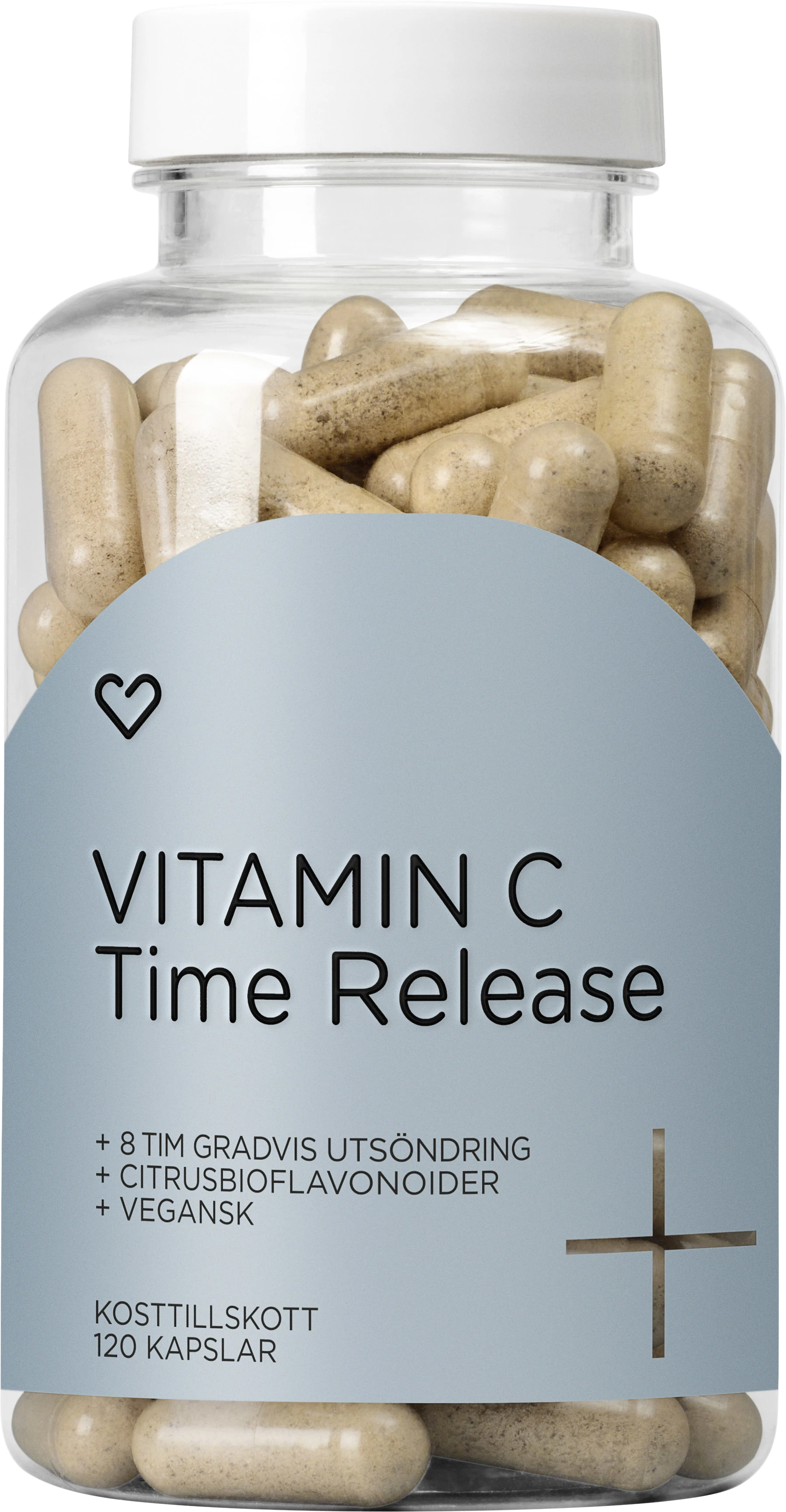 Hjärtats+ Vitamin C Time Release Kapsel 120st