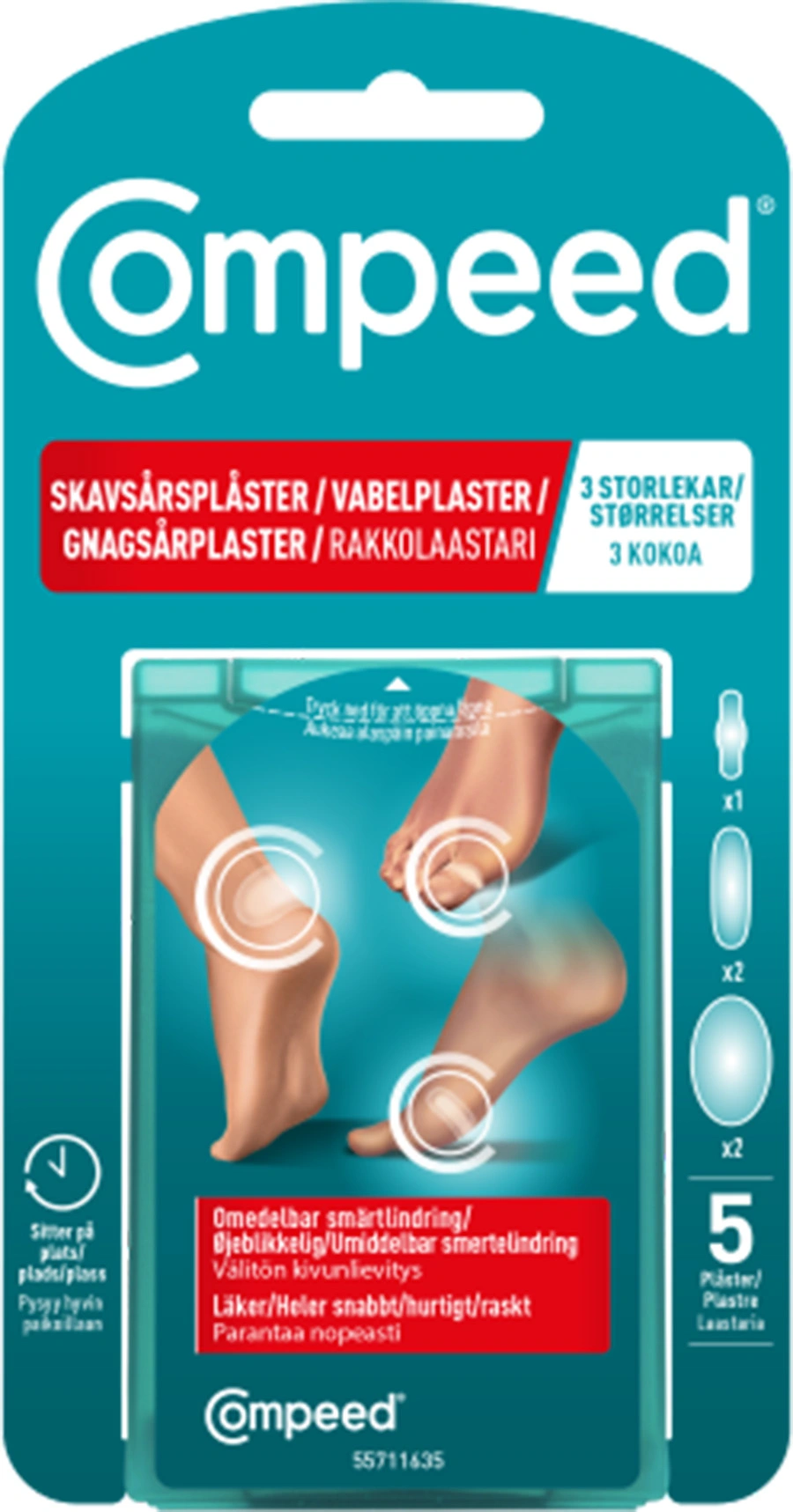 Compeed Skavsårsplåster Mix Pack 5 St